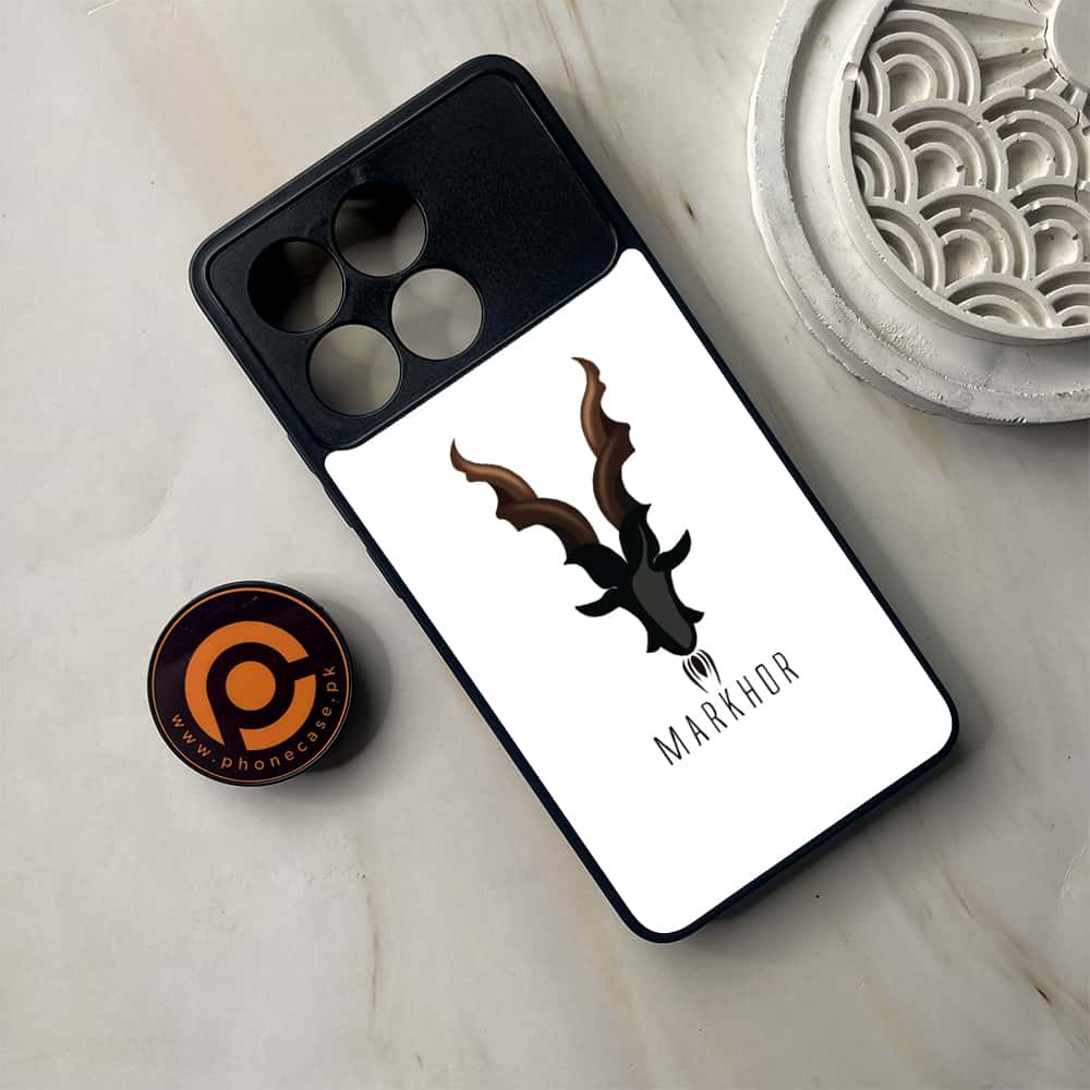 Xiaomi Poco F6 Pro - Markhor Series - Premium Metal Printed soft Bumper shock Proof Case