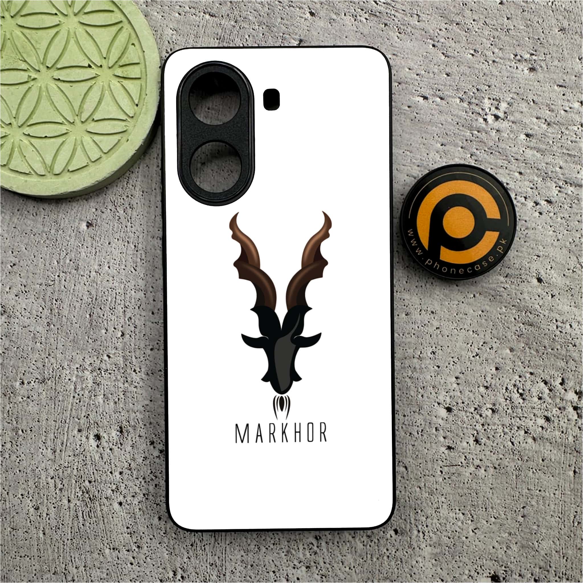 Xiaomi Poco X7 Pro 5G - Markhor Series - Premium Metal Printed soft Bumper shock Proof Case