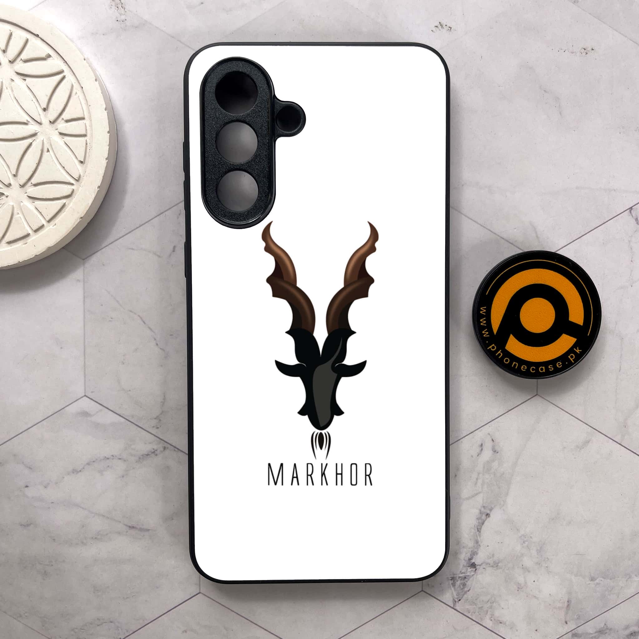 Samsung Galaxy A36 5G - Markhor Series - Premium Metal Printed soft Bumper shock Proof Case