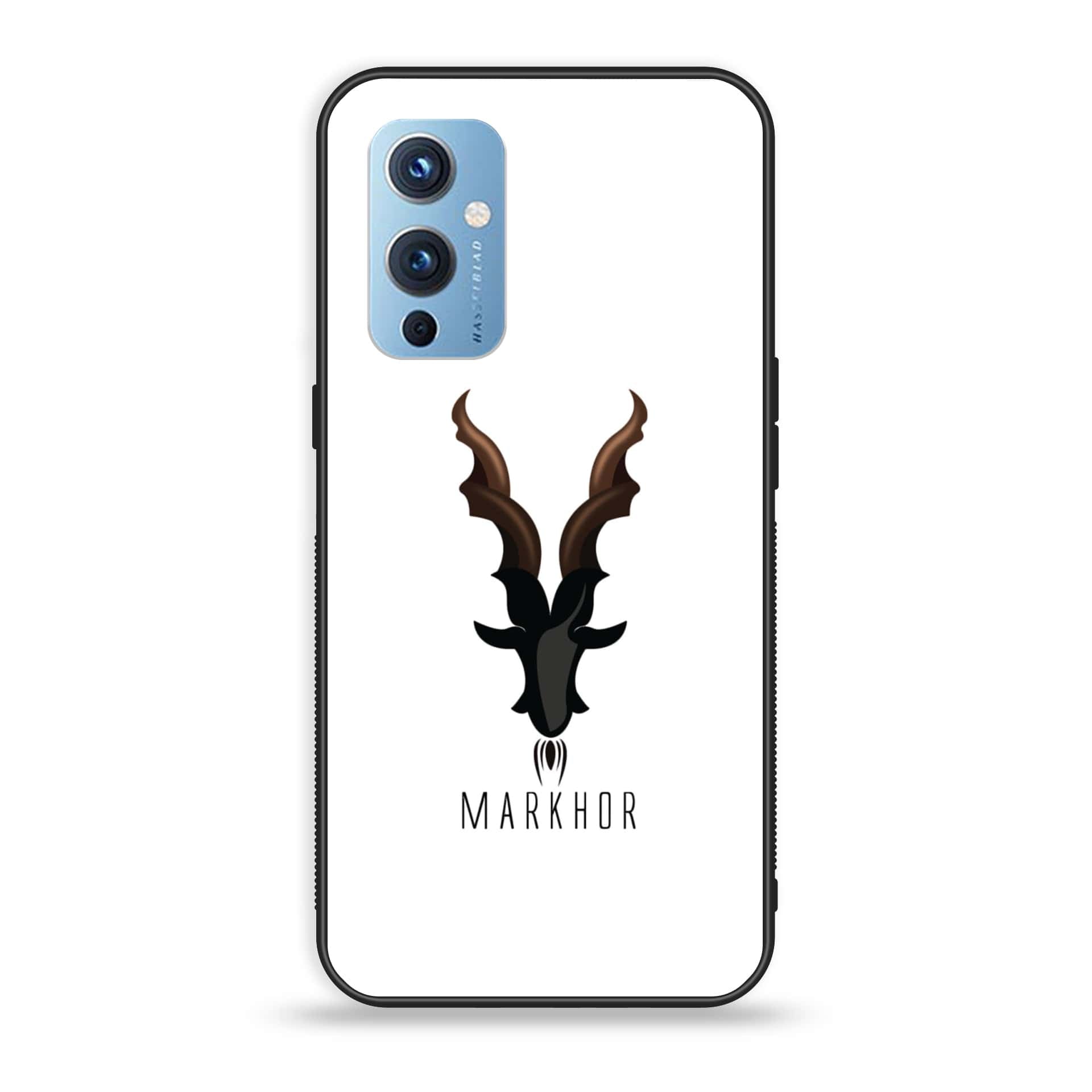 OnePlus 9- Markhor  Series - Premium Printed Glass soft Bumper shock Proof Case