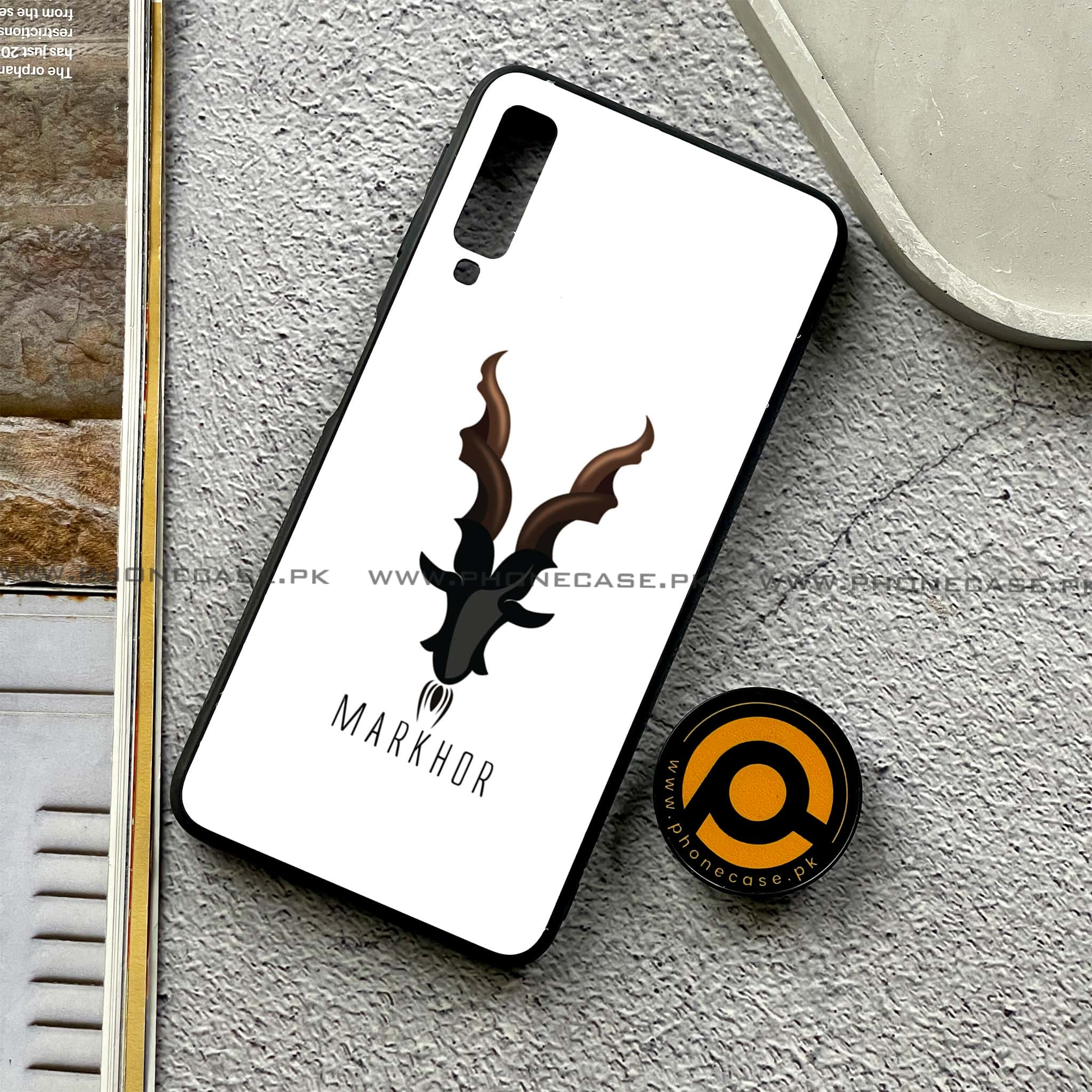 Galaxy A7 2018 - Markhor Series - Premium Printed Metal soft Bumper shock Proof Case