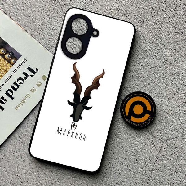 Xiaomi Redmi A5 - Markhor Design 2 - Premium Metal Printed soft Bumper shock Proof Case CS-36128