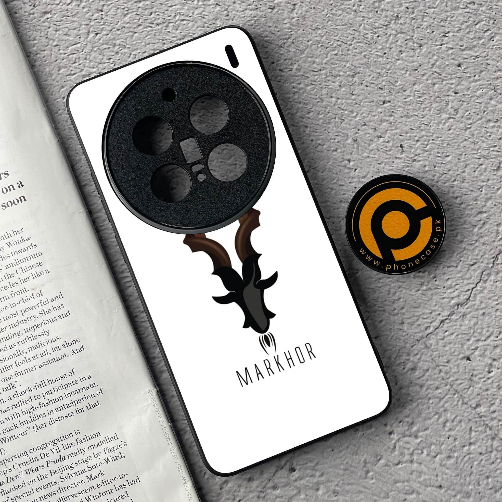 Vivo X200 Pro - Markhor Series - Premium Metal  Printed soft Bumper shock Proof Case