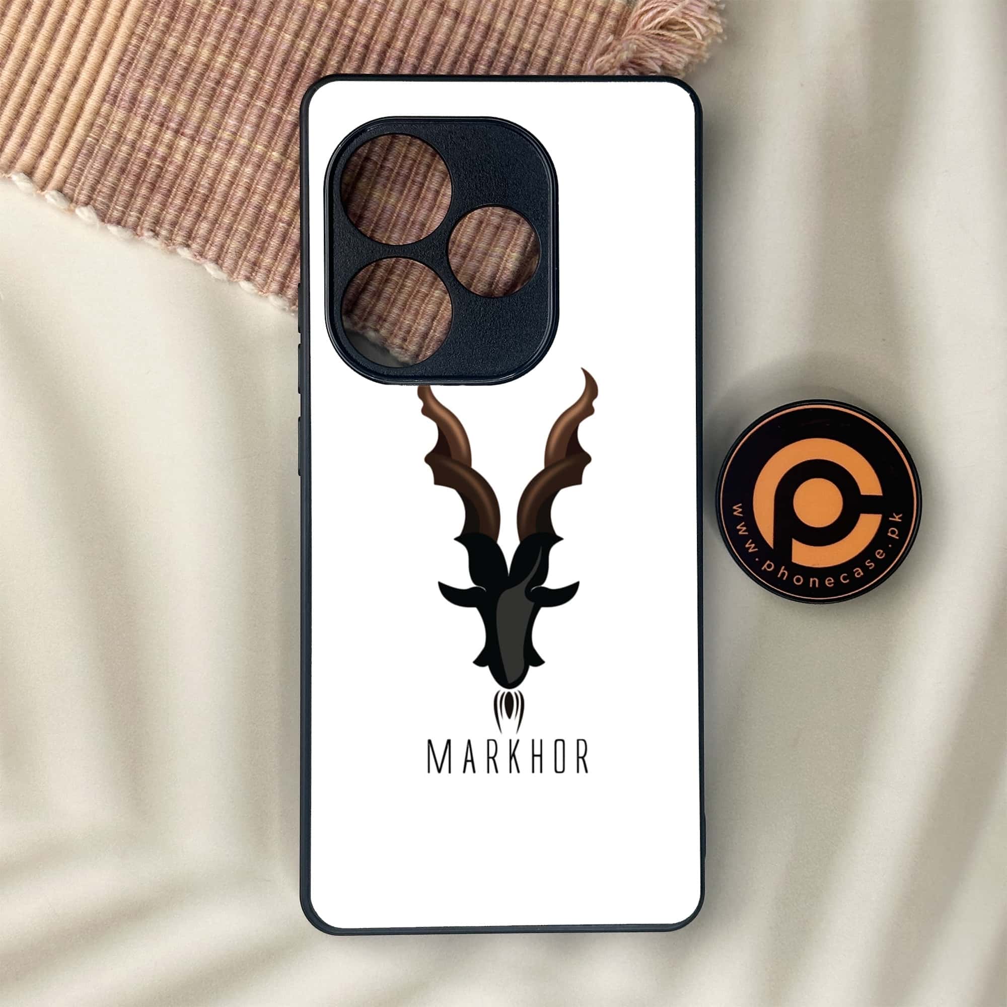 Realme GT 6 - Markhor Series - Premium Metal Printed soft Bumper shock Proof Case