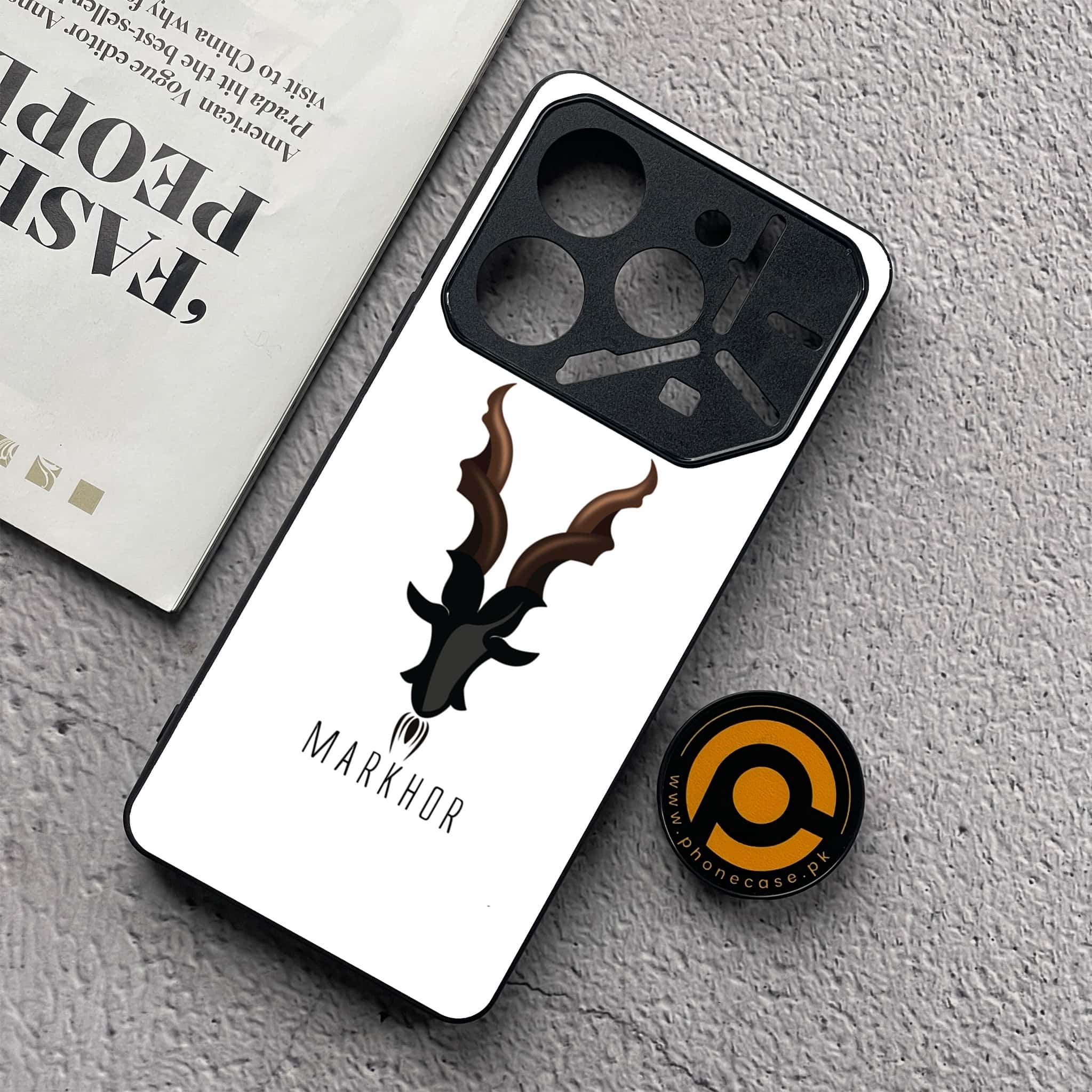Tecno Pova 6 Neo - Markhor Series - Premium Metal  Printed soft Bumper shock Proof Case