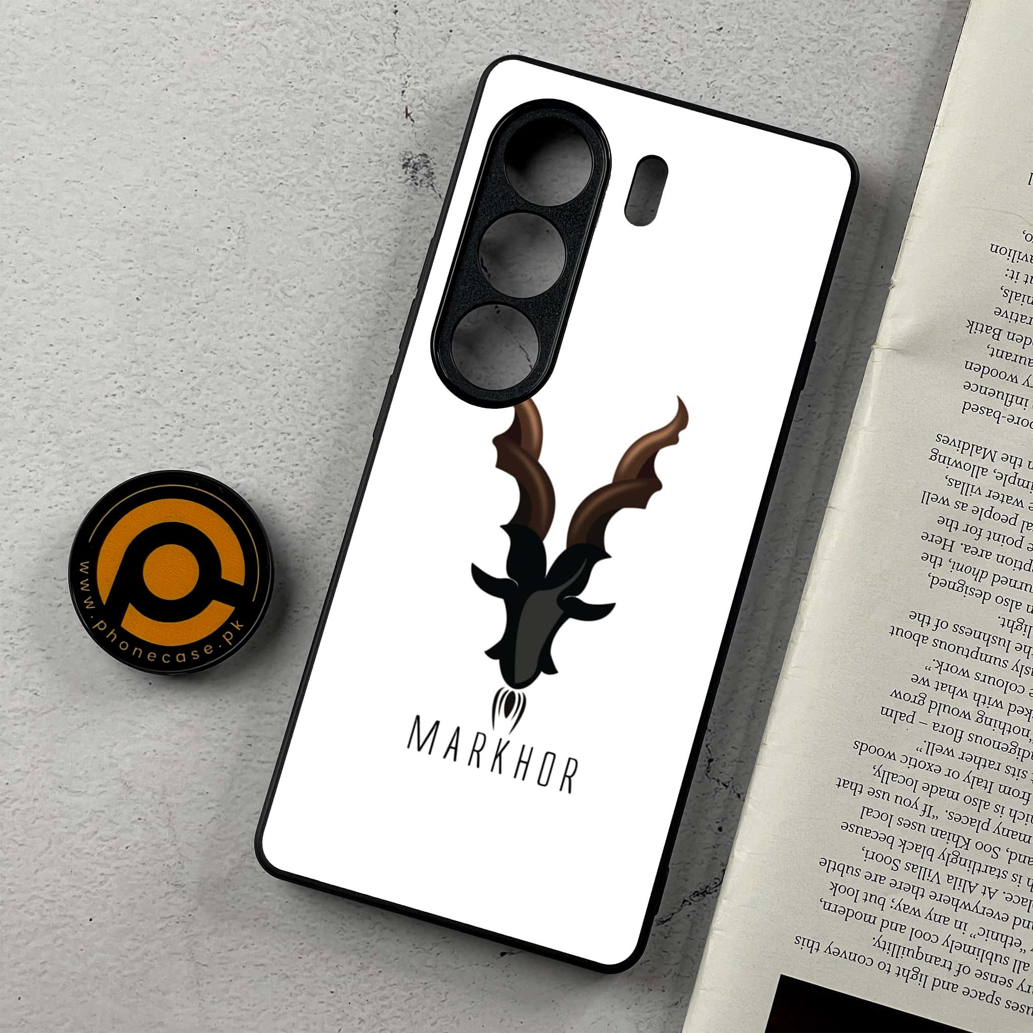 Tecno Camon 40 Pro - Markhor Series - Premium Metal Printed Soft Bumper Shockproof Case