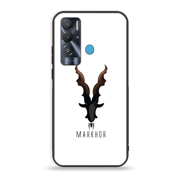 Tecno Pova Neo Markhor Design 2  Premium Printed Glass soft Bumper shock Proof Case CS-8666