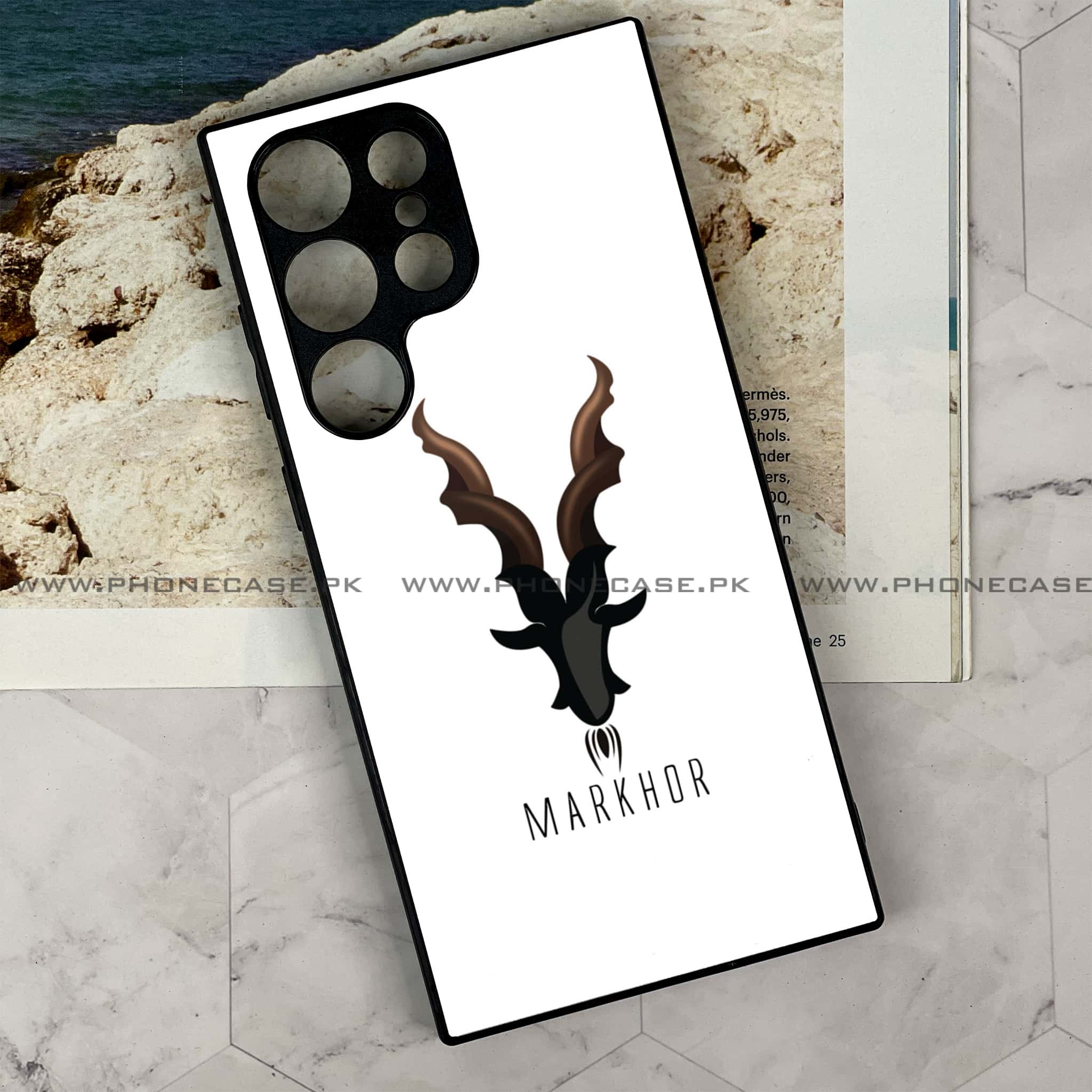 Samsung Galaxy S24 Ultra - Markhor Series - Premium Metal Printed soft Bumper shock Proof Case