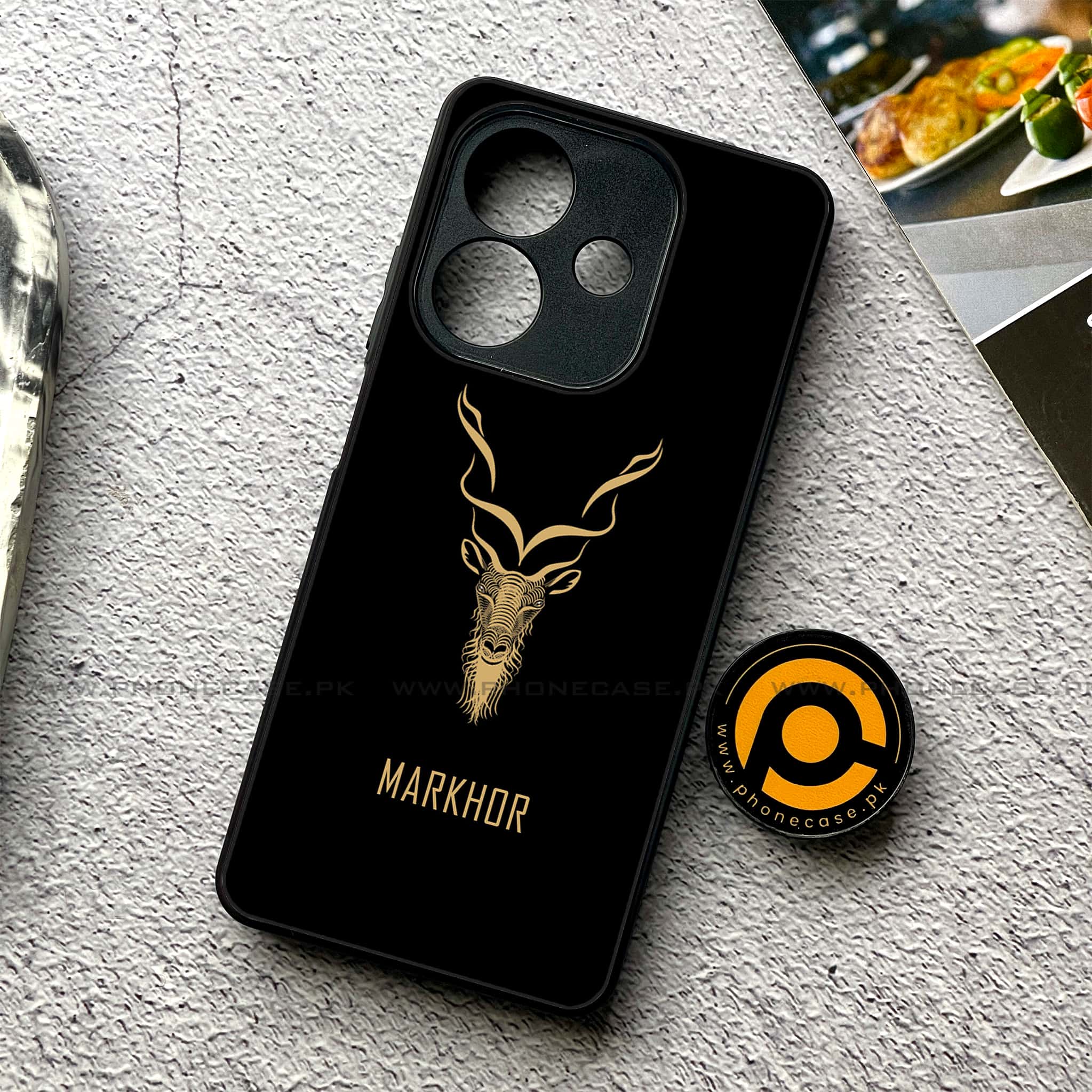 Oppo A5i - Markhor Series - Premium Metal Printed soft Bumper shock Proof Case