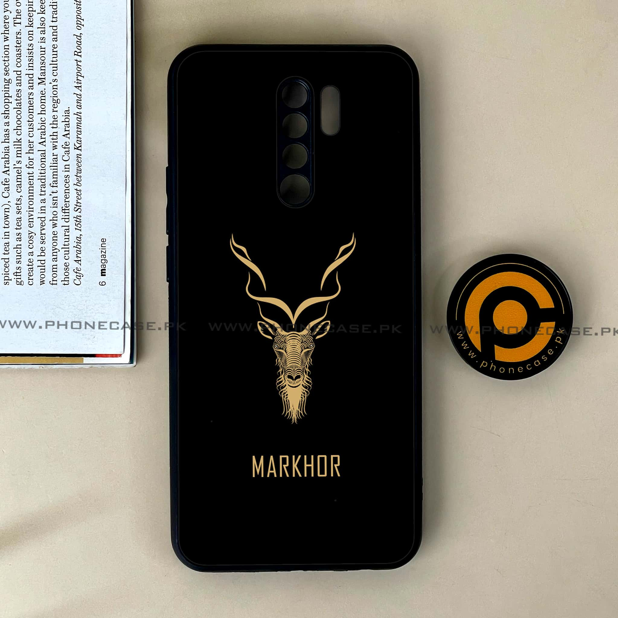 Xiaomi Redmi 9 - Markhor Series - Premium Printed Glass soft Bumper shock Proof Case