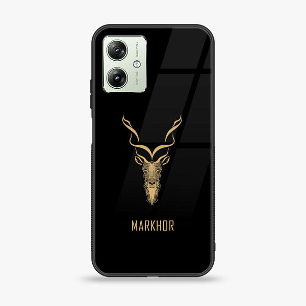 Motorola Moto G54 - Markhor Design 3- Premium Printed Glass soft Bumper shock Proof Case CS-11946