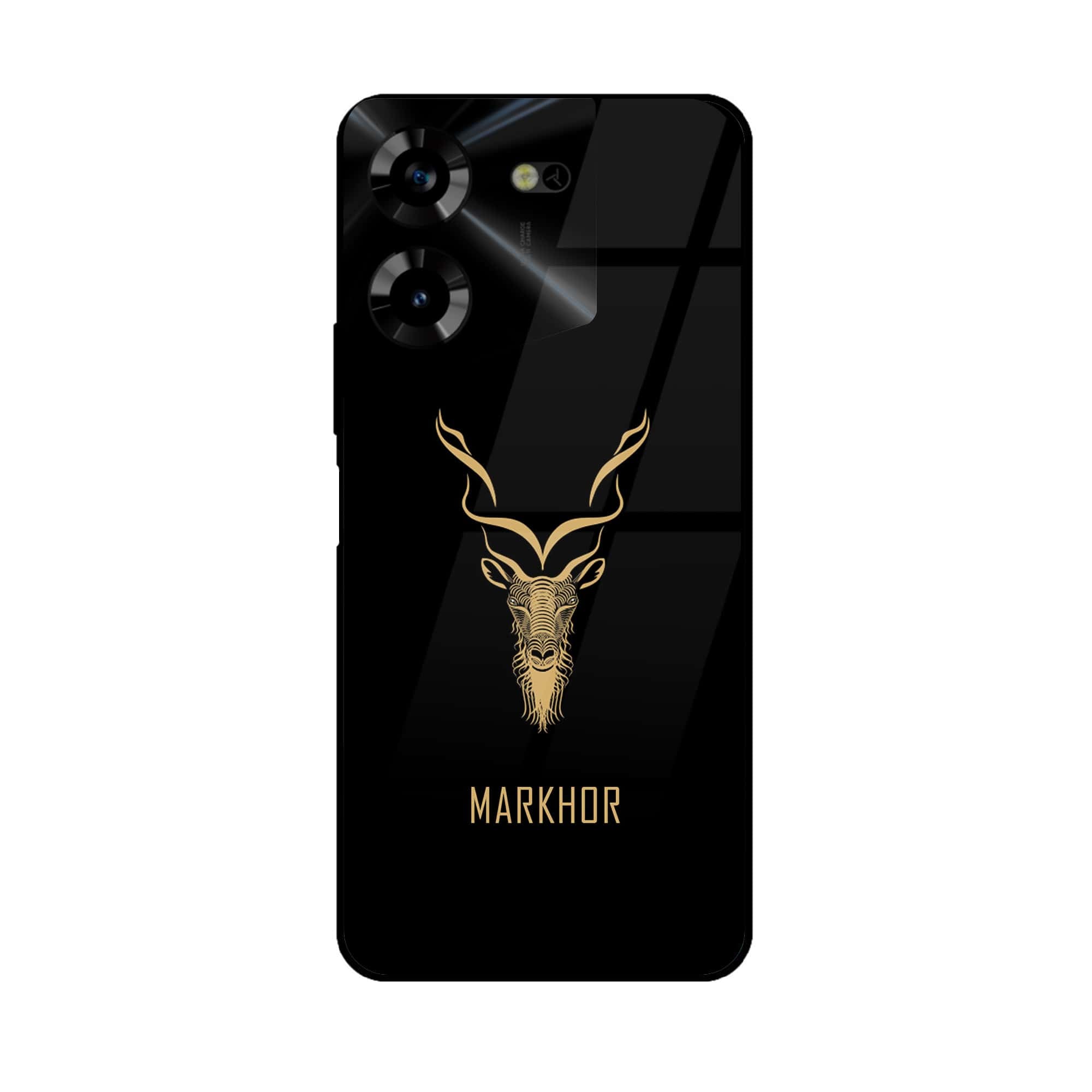 Tecno Pova 5 Pro - Markhor Series - Premium Printed Glass soft Bumper shock Proof Case