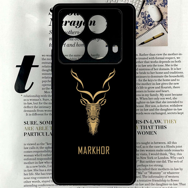 Infinix Note 40 4G - Markhor Design 3- Premium Printed Glass soft Bumper shock Proof Case  CS-35379