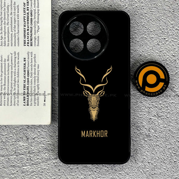 Tecno Spark 30 Pro - Markhor Design 3  - Premium Printed Glass soft Bumper shock Proof Case
