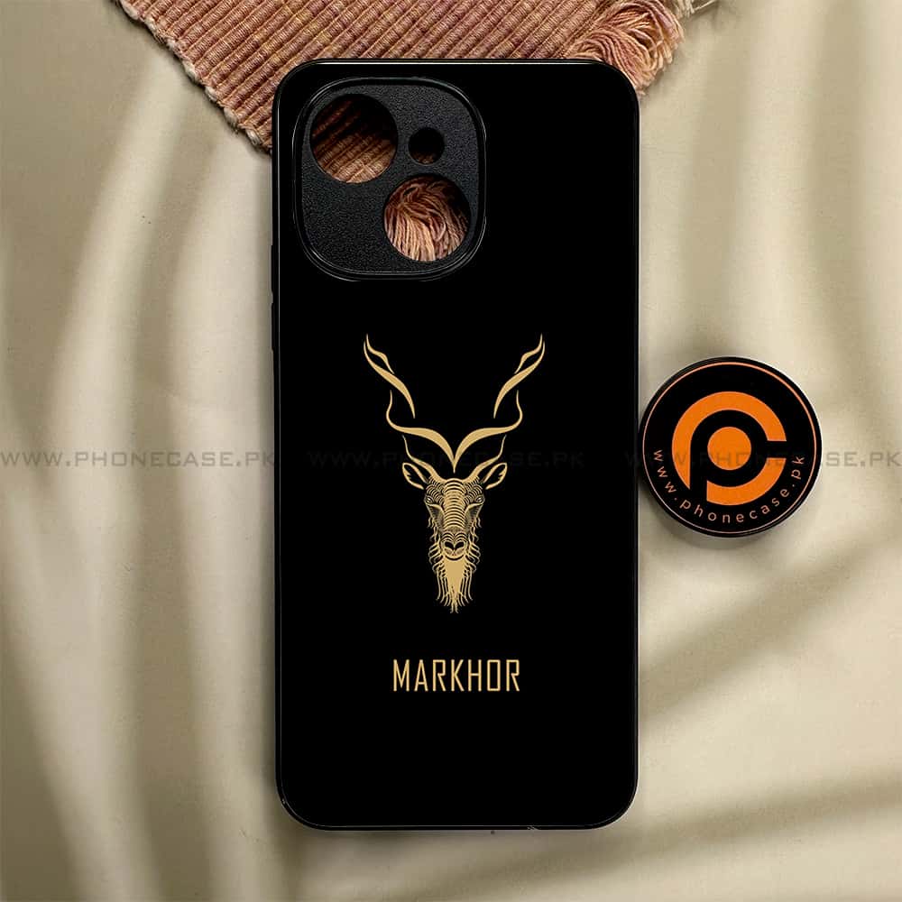 Tecno Spark 40C - Markhor Series - Premium Metal Printed soft Bumper shock Proof Case