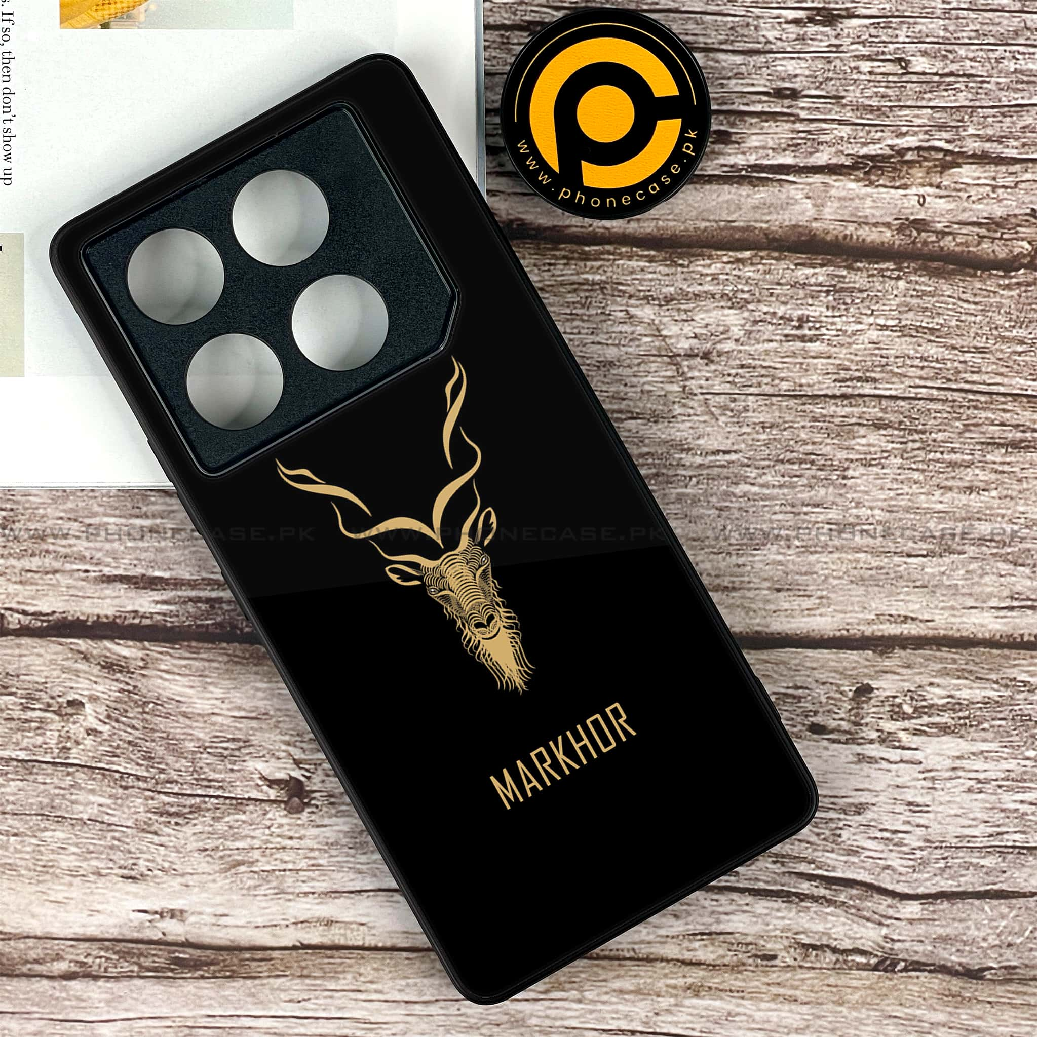 Infinix GT 20 Pro - Markhor Series - Premium Printed Glass soft Bumper shock Proof Case