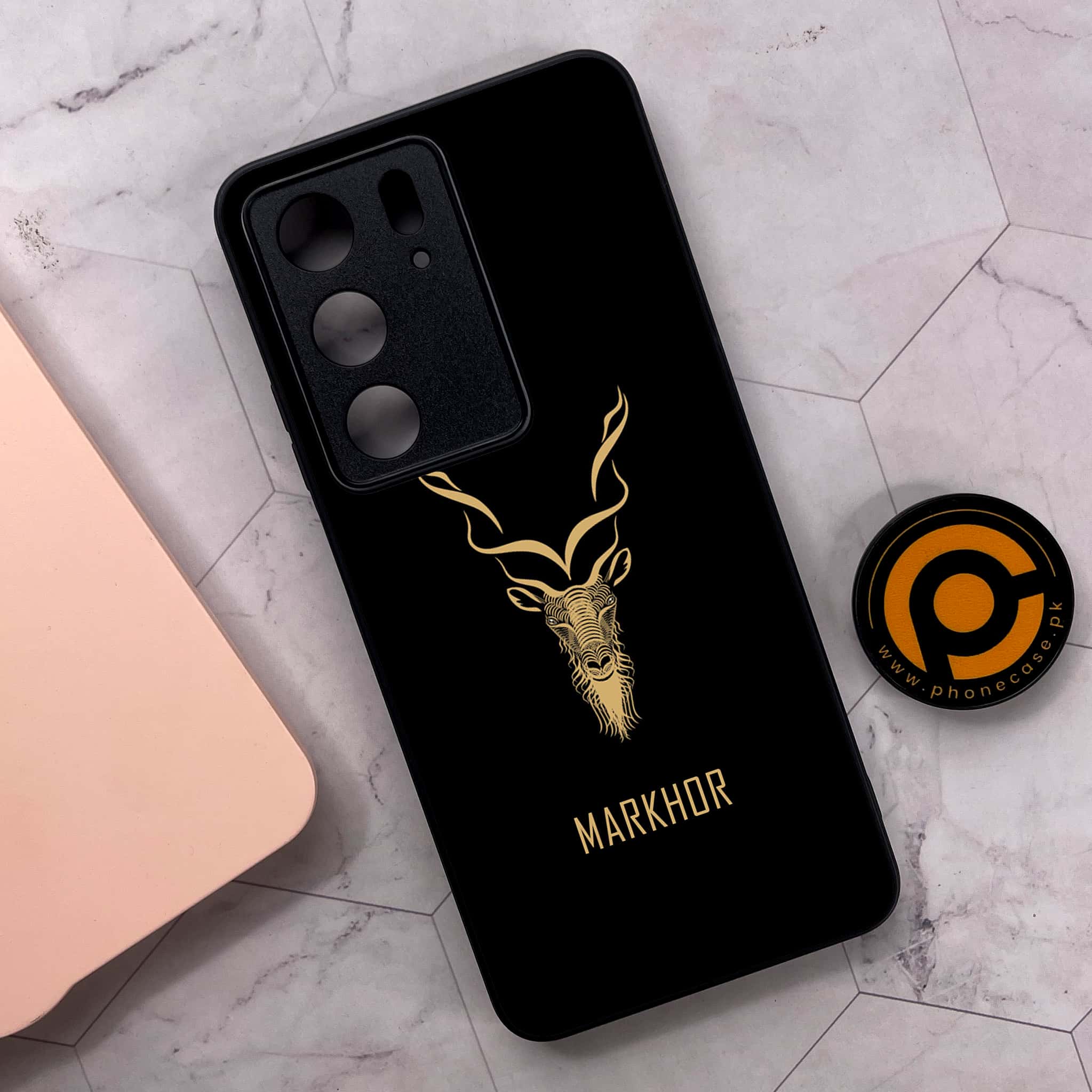 Realme C75x 4G - Markhor Series - Premium Metal Printed soft Bumper shock Proof Case