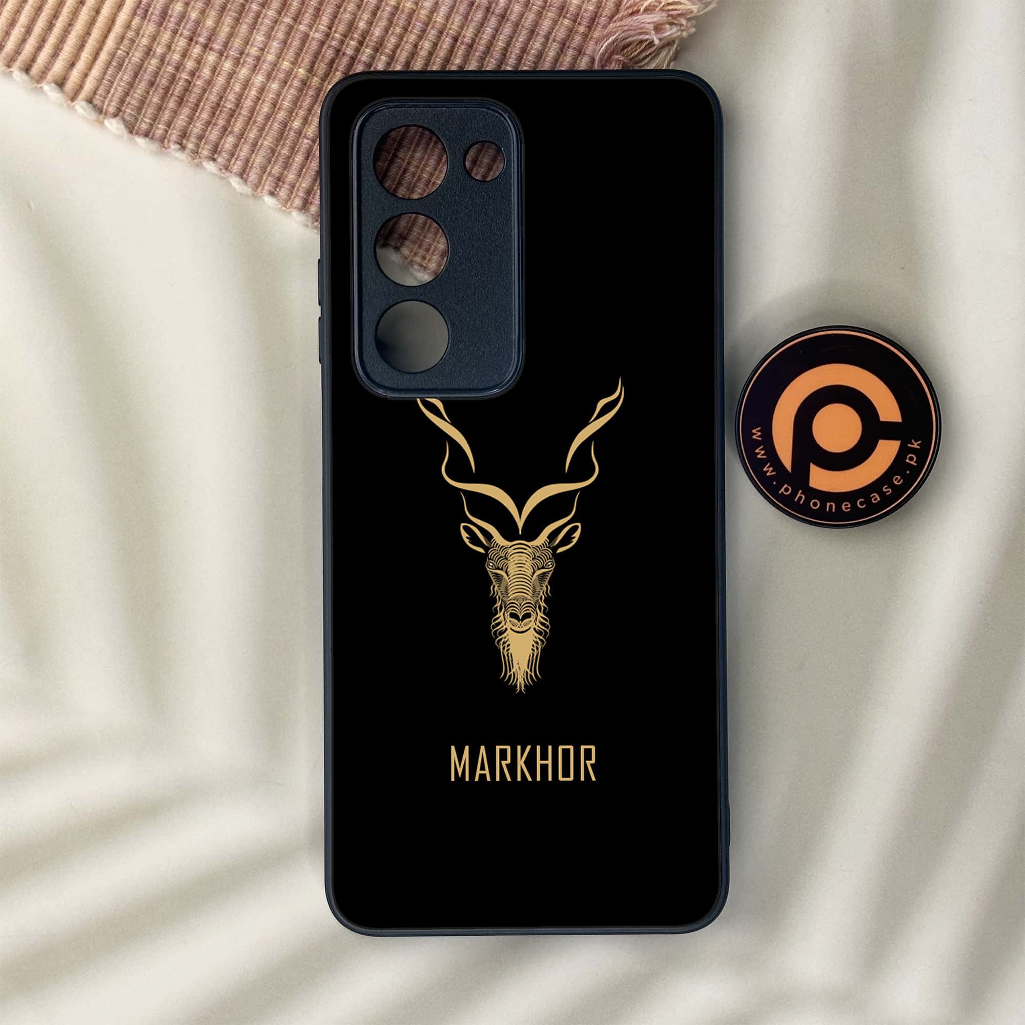 Oppo A5 2025 - Markhor Series - Premium Metal Printed soft Bumper shock Proof Case