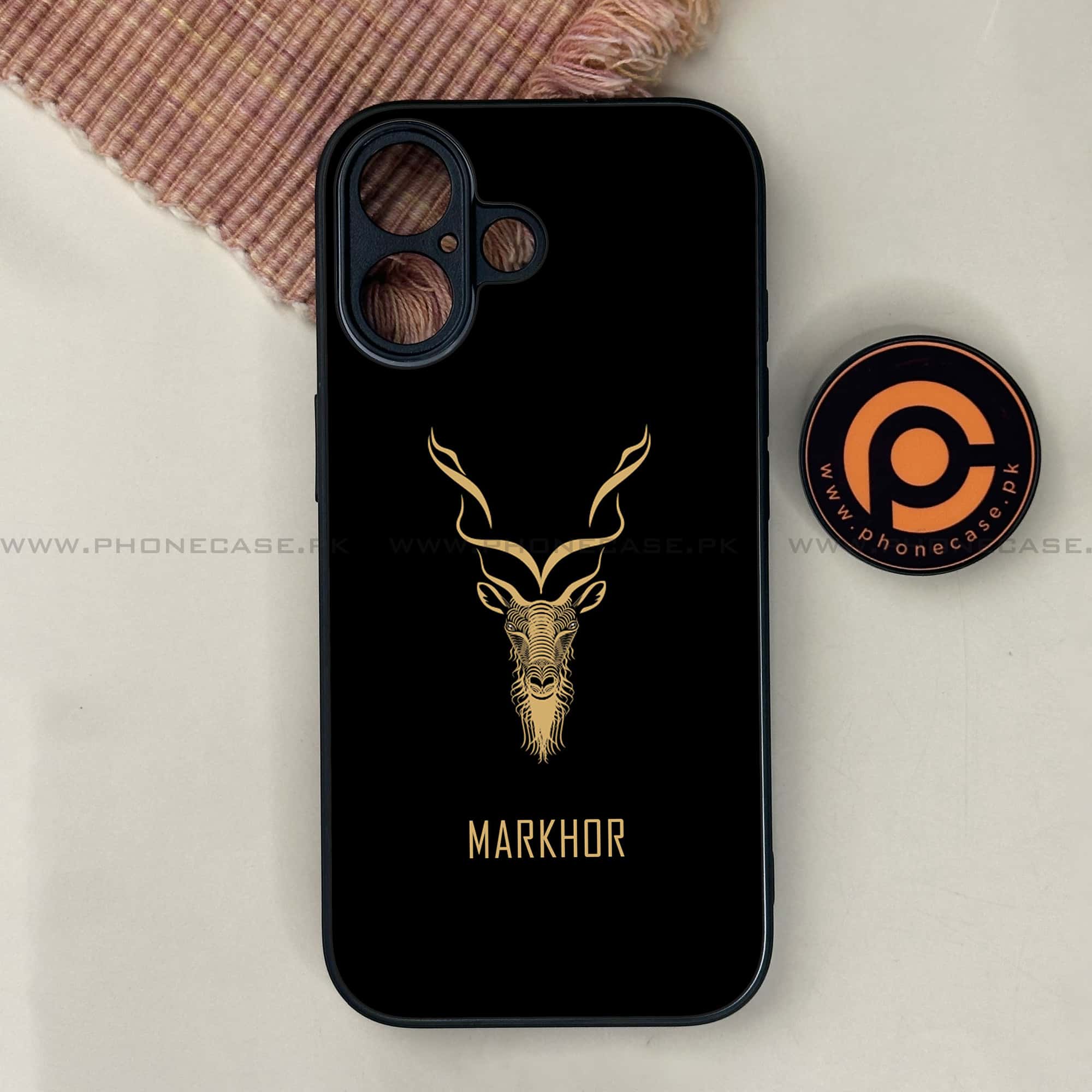 iPhone 17 - Markhor Series - Premium Printed Glass soft Bumper shock Proof Case