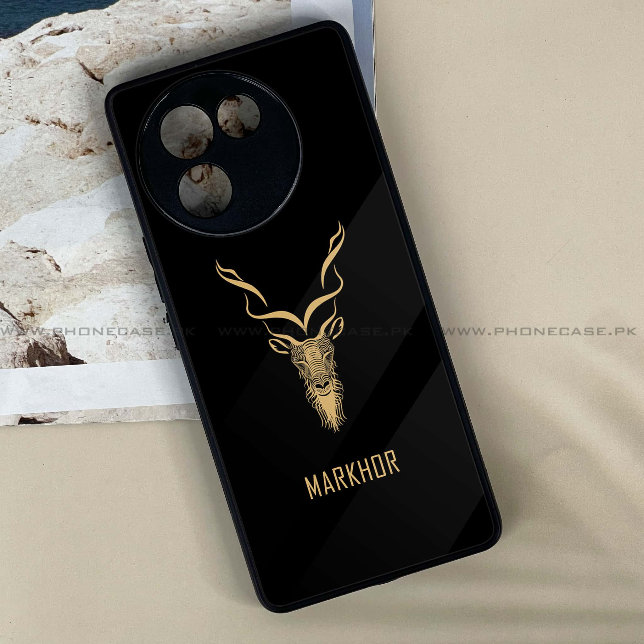 Vivo V30E - Markhor Series - Premium Printed Metal soft Bumper shock Proof Case