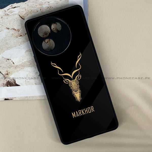 Vivo V30E - Markhor Design 3- Premium Printed Metal soft Bumper shock Proof Case CS-48758
