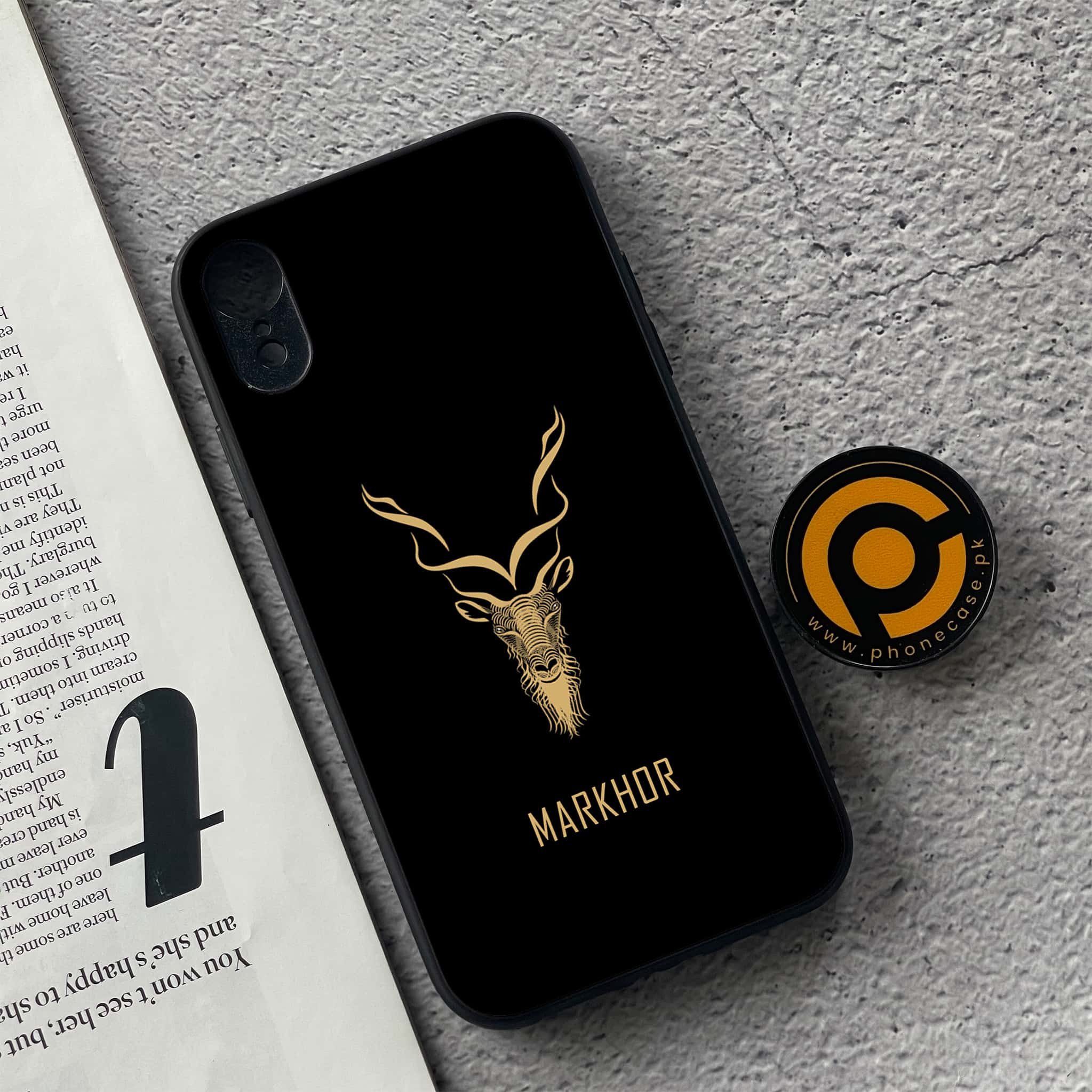 iPhone XR - Markhor Series - Premium Metal Printed soft Bumper shock Proof Case