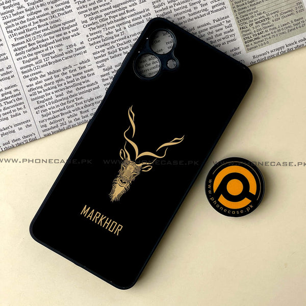 Samsung Galaxy A06  - Markhor Design 3  - Premium Metal Printed soft Bumper shock Proof Case CS-37857