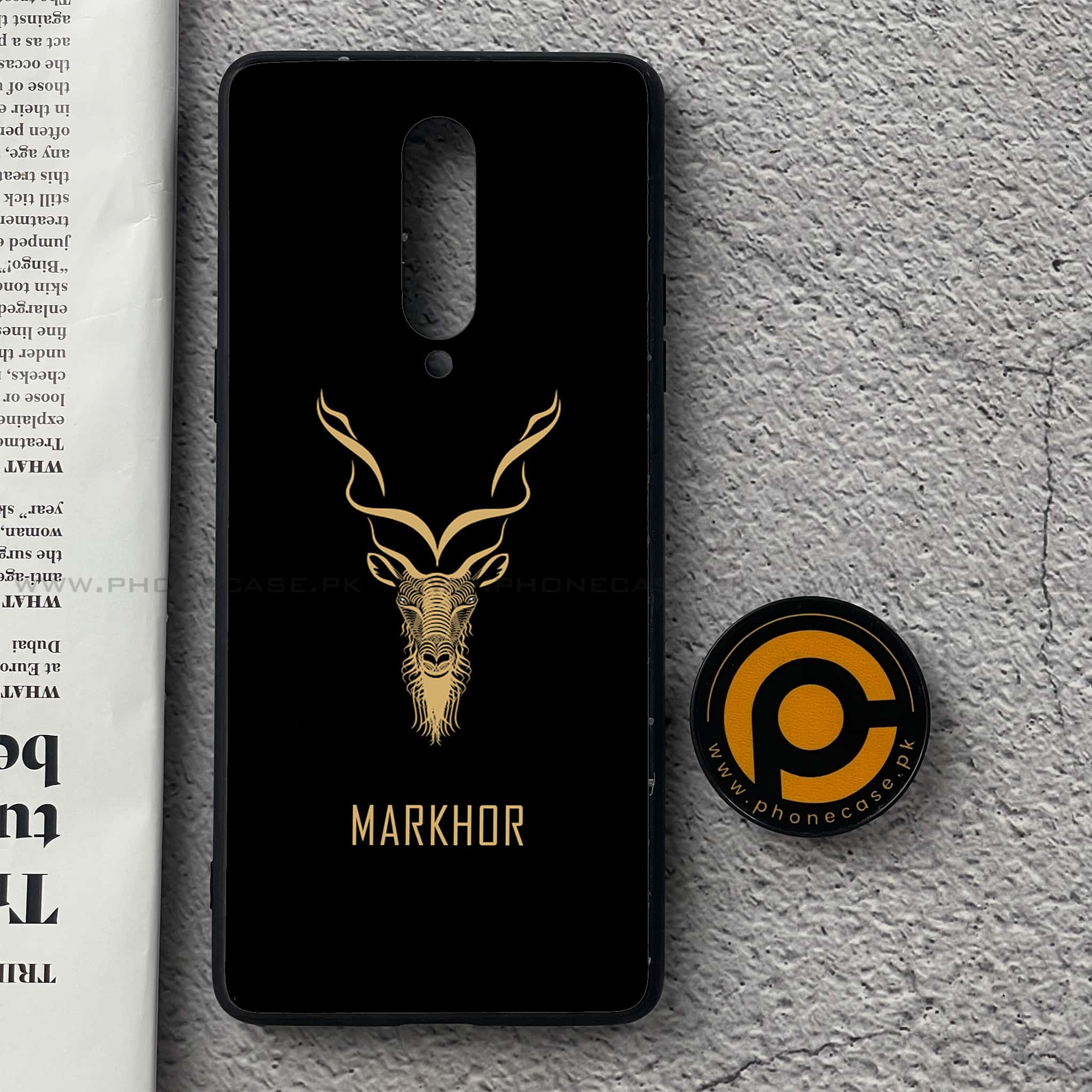 OnePlus 8 - Markhor  Series - Premium Printed Glass soft Bumper shock Proof Case