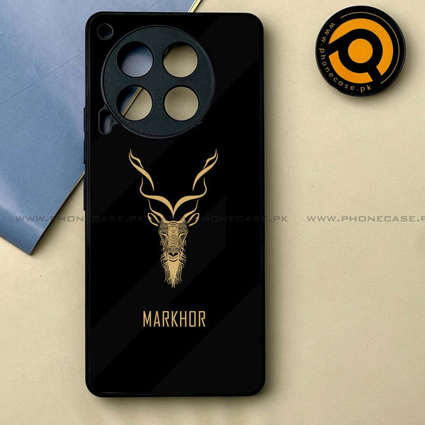 Tecno Camon 30 - Markhor Design 3 -  Premium Printed Metal soft Bumper shock Proof Case CS-40238
