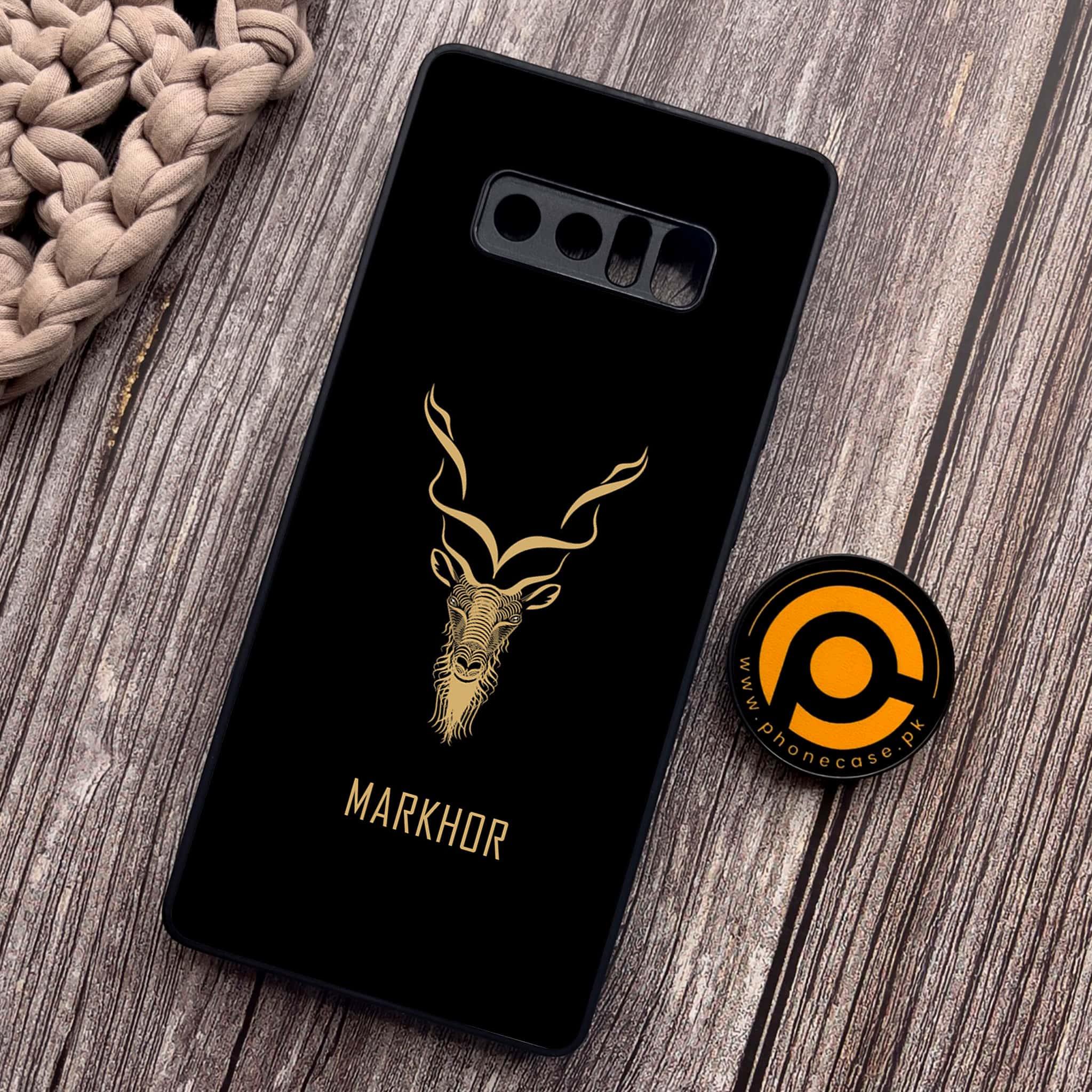 Samsung Galaxy Note 8 - Markhor Series - Premium Metal Printed soft Bumper shock Proof Case