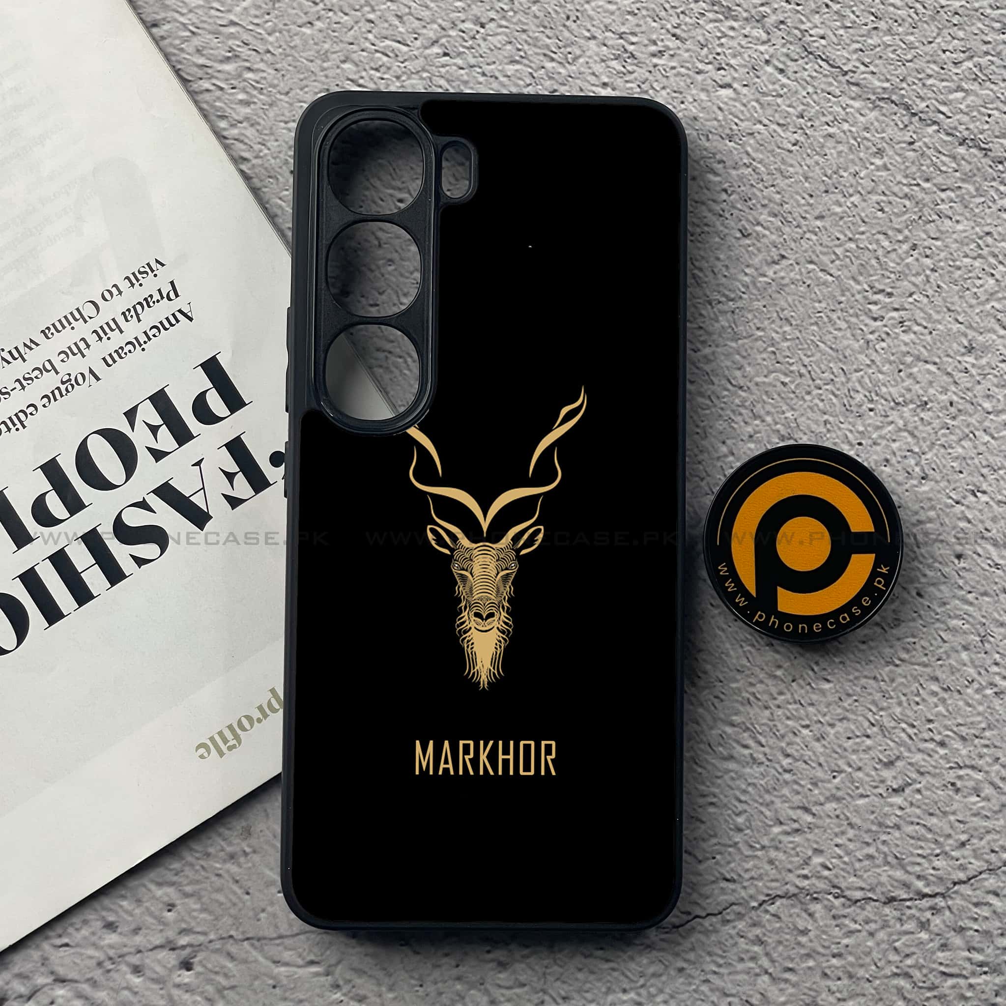 Vivo V40 Lite (IDN) - Markhor Series - Premium Metal Printed soft Bumper Shock Proof Case