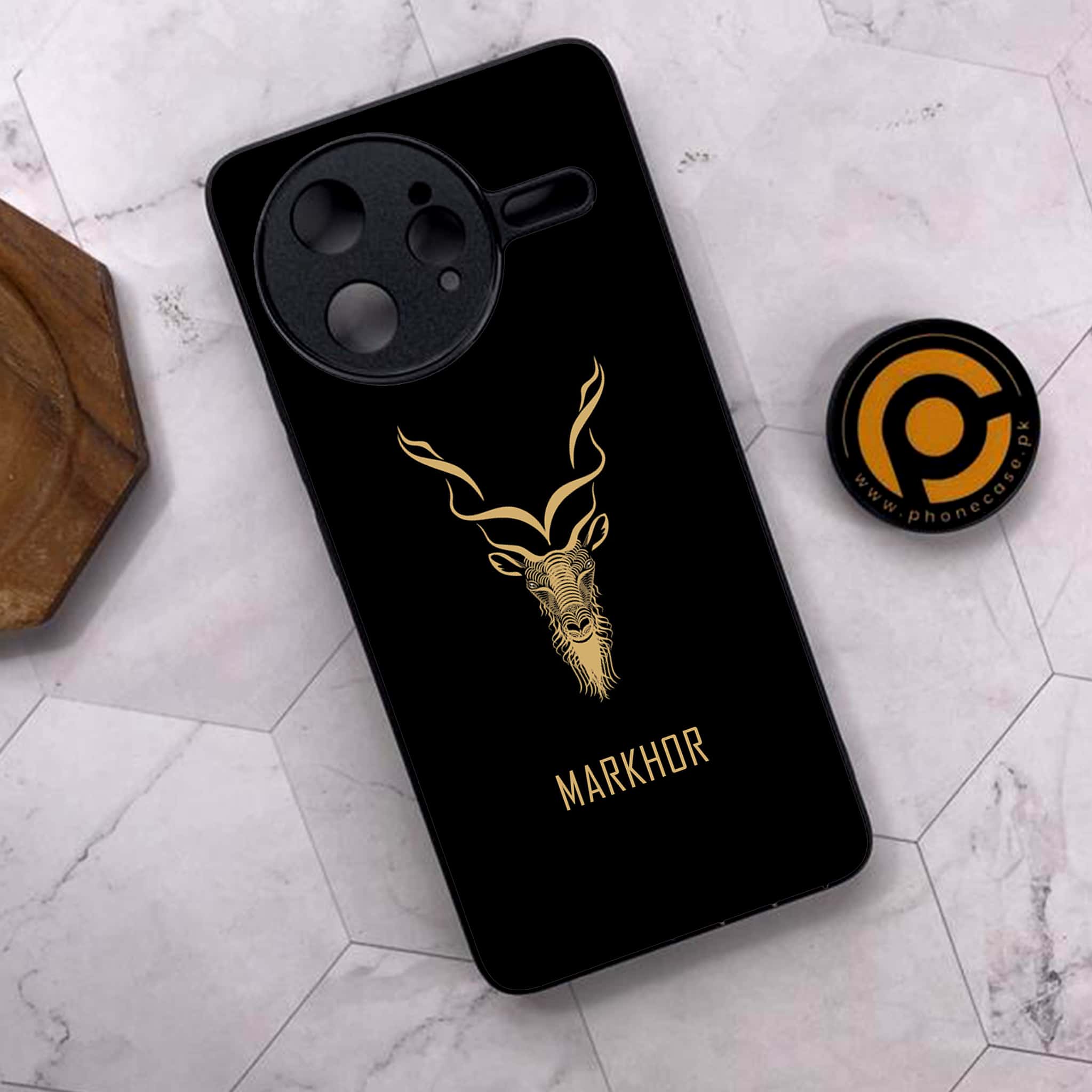 Xiaomi Poco F7 Ultra 5G - Markhor Series - Premium Metal Printed soft Bumper shock Proof Case