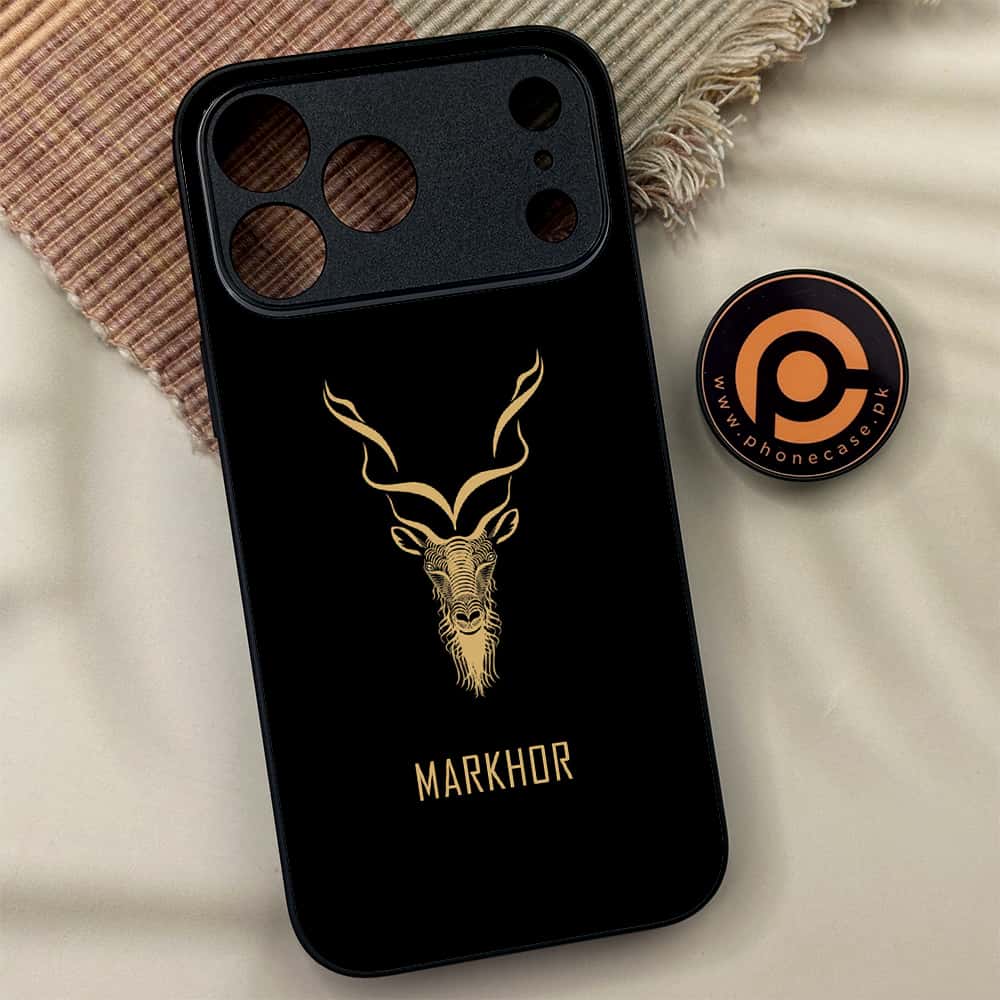 iPhone 17 Pro Max - Markhor Series - Premium Metal Printed soft Bumper shock Proof Case