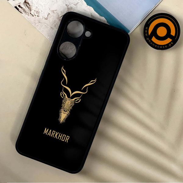 Vivo Y03 - Markhor Design 3 - Premium Printed Metal soft Bumper shock Proof Case CS-13769