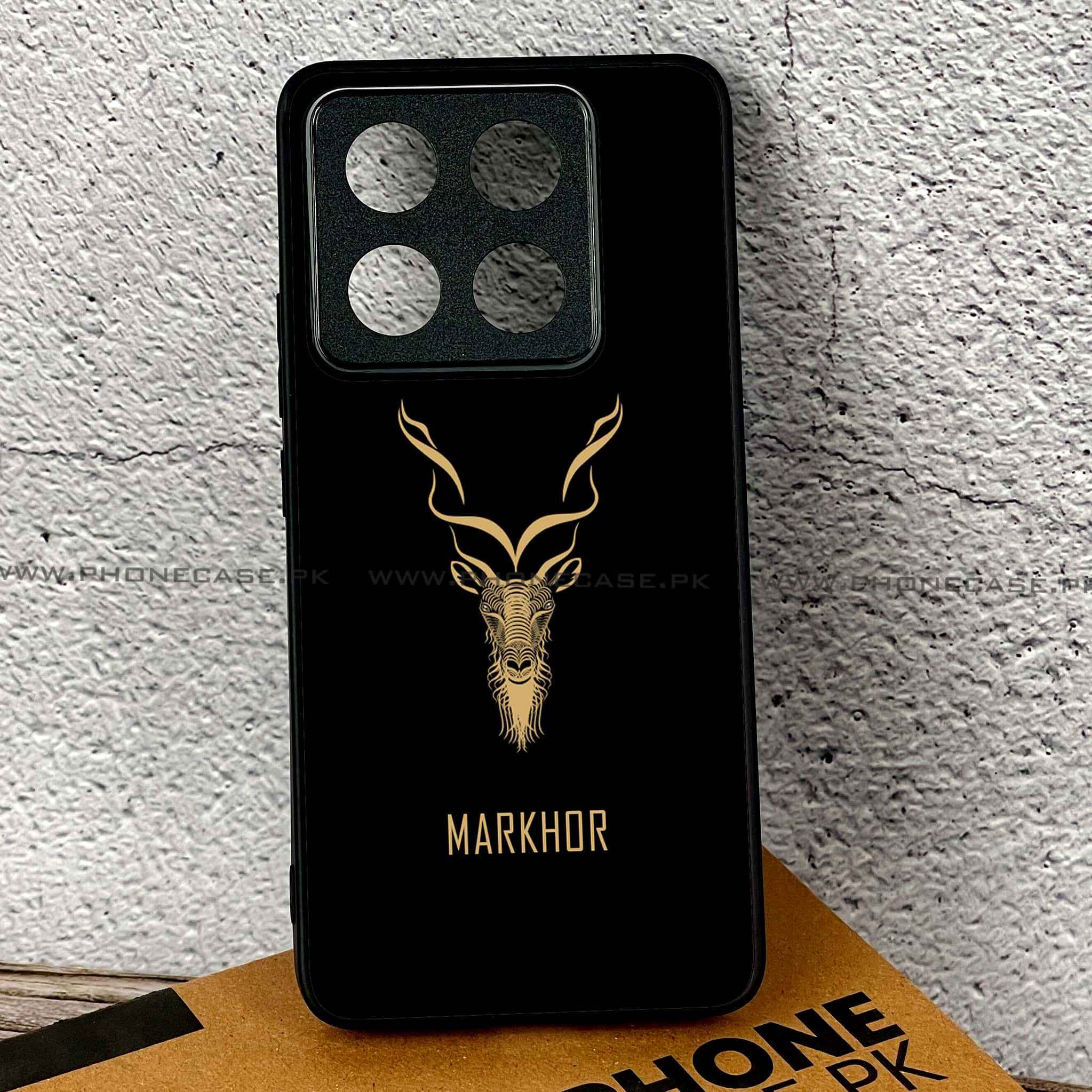 Xiaomi 14T - Markhor Series - Premium Printed Glass soft Bumper shock Proof Case