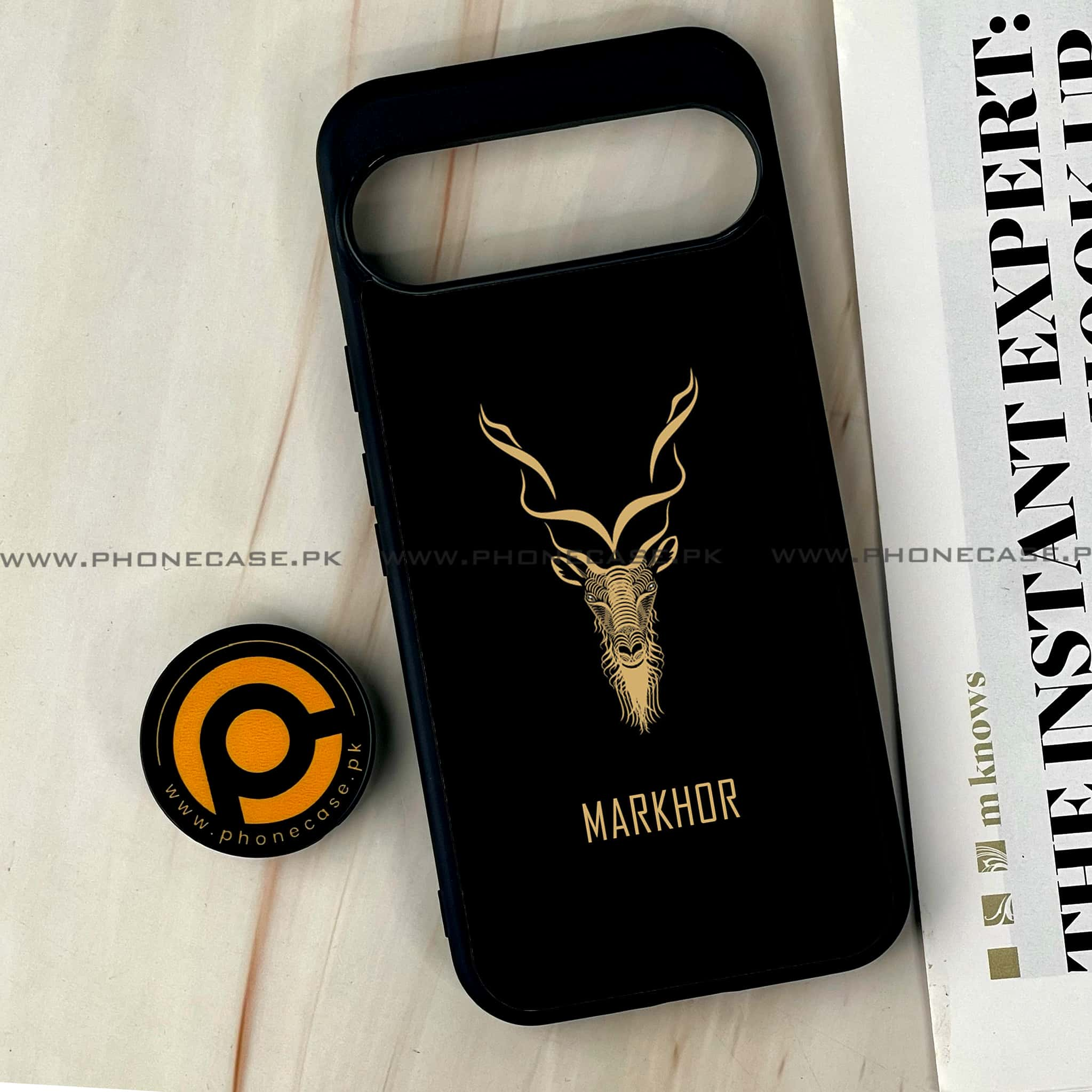 Google Pixel 9 Pro XL - Markhor Series - Premium Printed Glass soft Bumper shock Proof Case