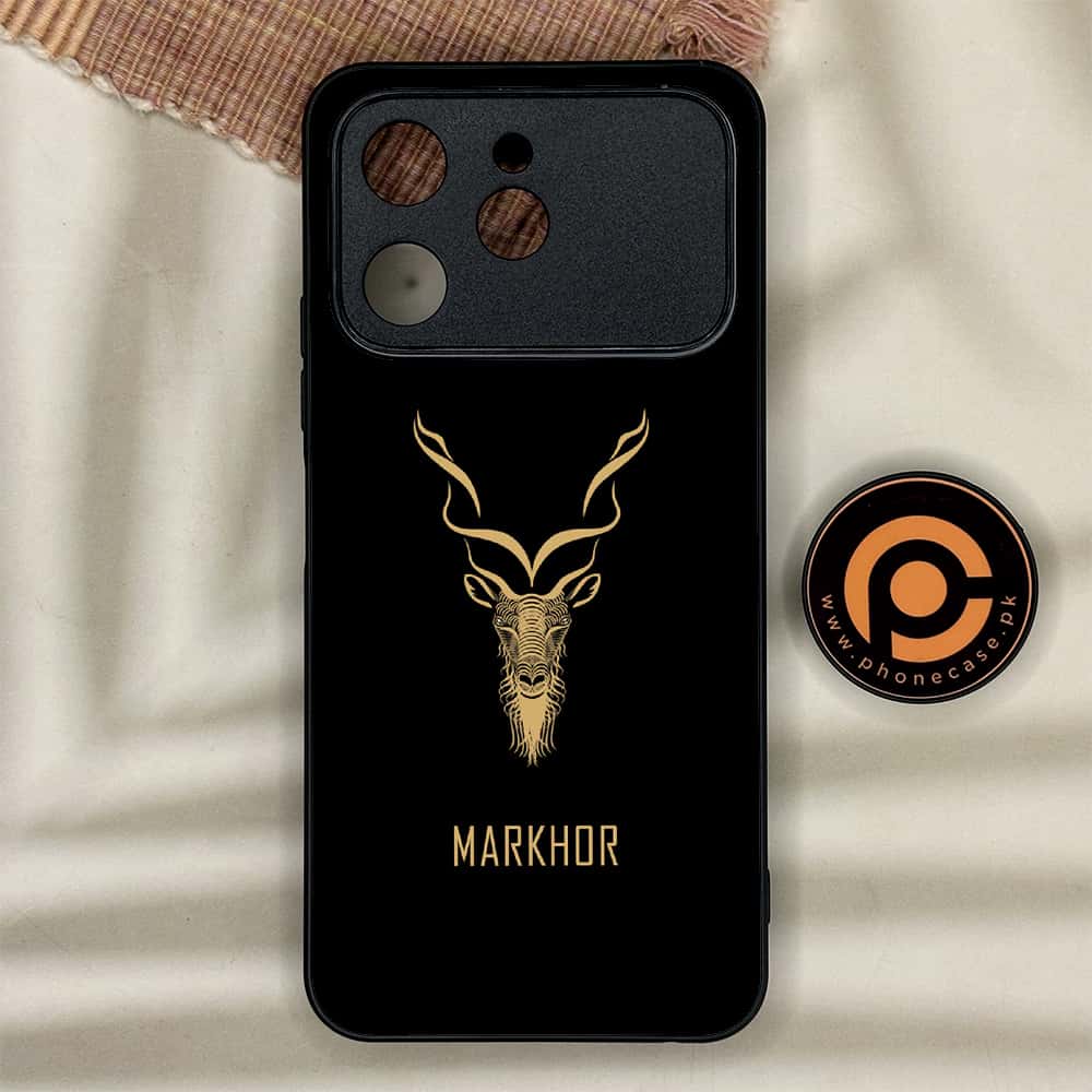 Tecno Spark 40 - Markhor Series - Premium Metal Printed soft Bumper shock Proof Case