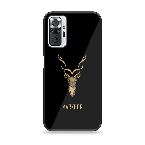 Xiaomi Redmi Note 10 Pro - Markhor Design 3 - Premium Printed Glass soft Bumper shock Proof Case CS-22395