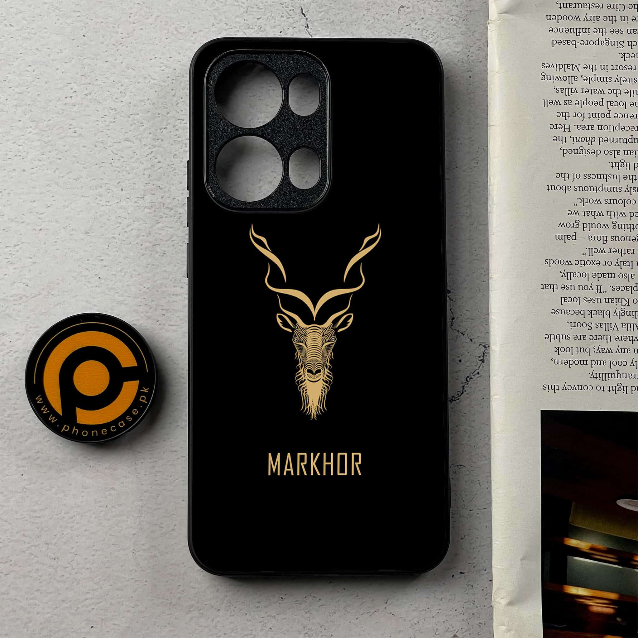 Oppo Reno 13 Pro - Markhor Series - Premium Metal Printed Soft Bumper Shockproof Case