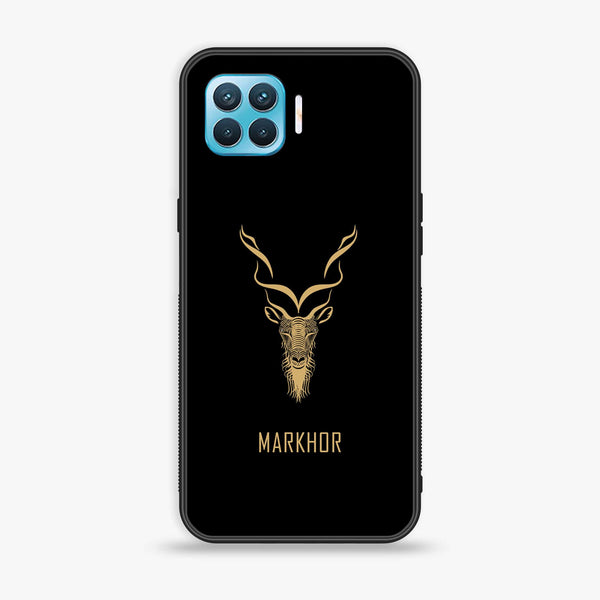 Oppo F17 Pro/A93 - Markhor Design 3- Premium Printed Glass soft Bumper shock Proof Case CS-10946