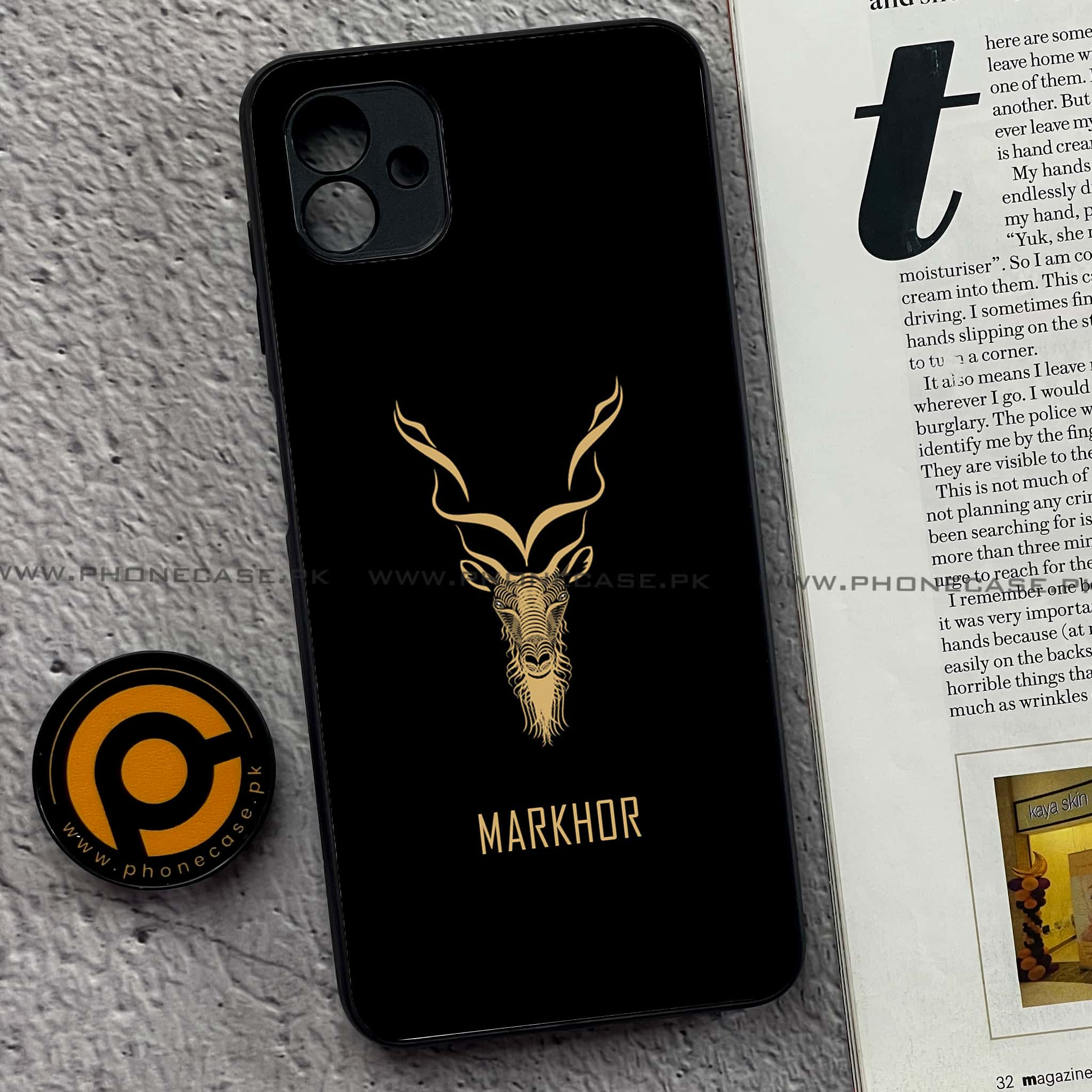 Samsung Galaxy A04 - Markhor Series - Premium Printed Glass soft Bumper shock Proof Case