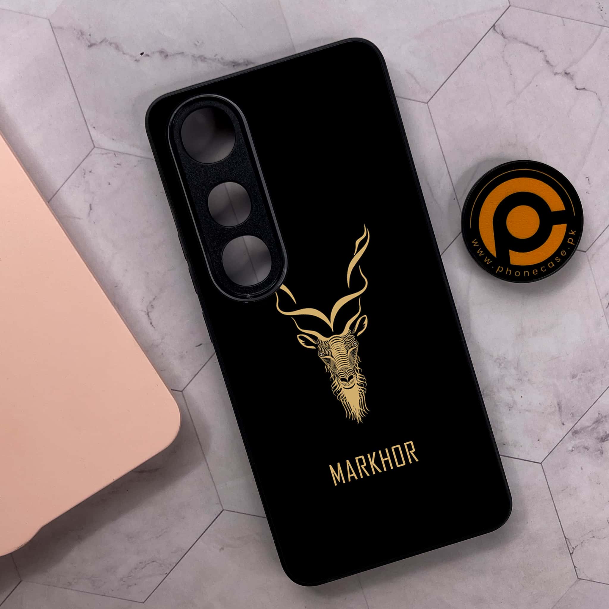 Vivo V50 Lite - Markhor Series - Premium Metal Printed soft Bumper shock Proof Case