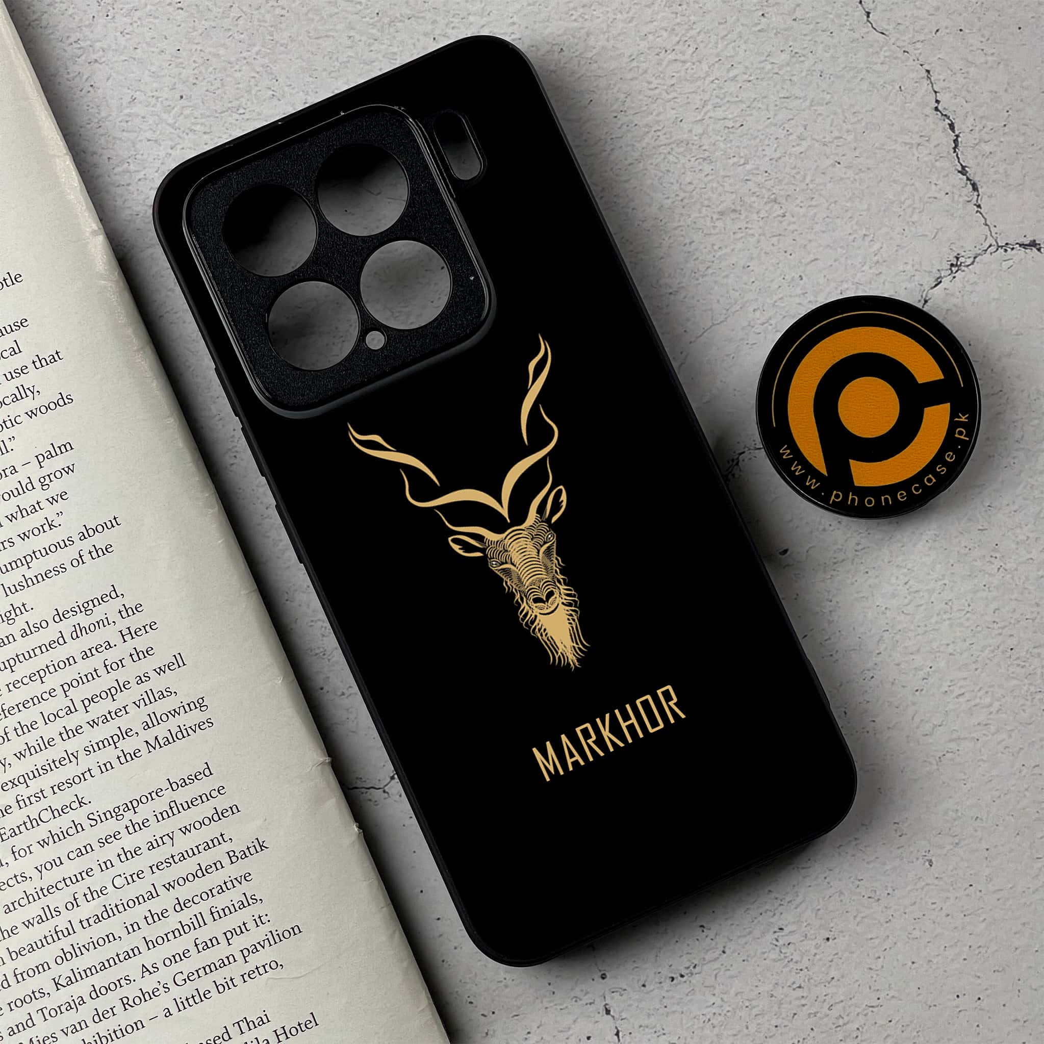 Xiaomi 15 - Markhor Series - Premium Metal Printed soft Bumper shock Proof Case
