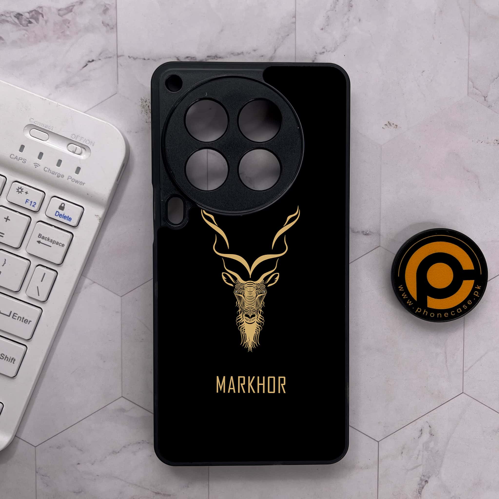 Tecno Camon 30 Premier - Markhor Series - Premium Metal Printed soft Bumper shock Proof Case