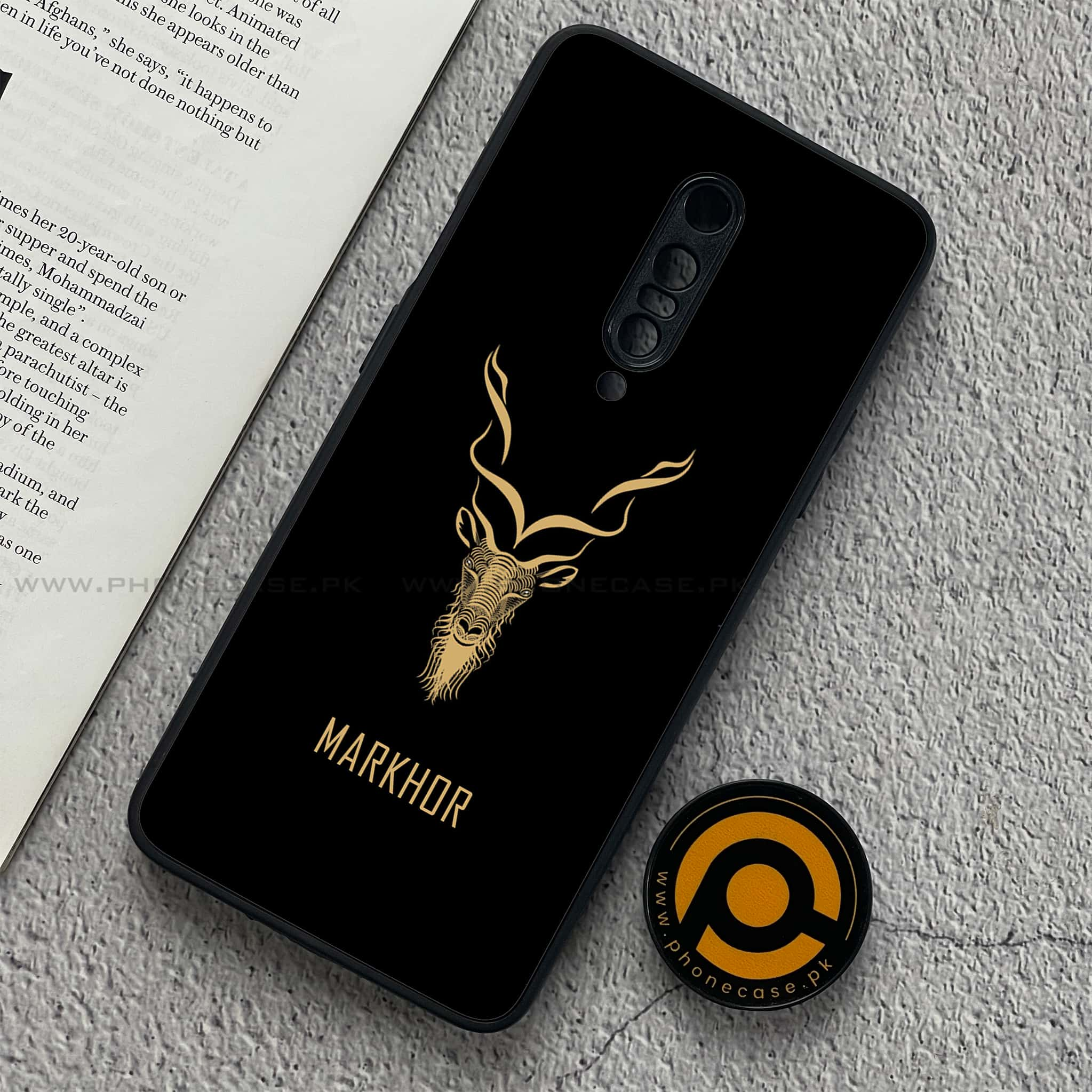 OnePlus 7 - Markhor  Series - Premium Printed Glass soft Bumper shock Proof Case