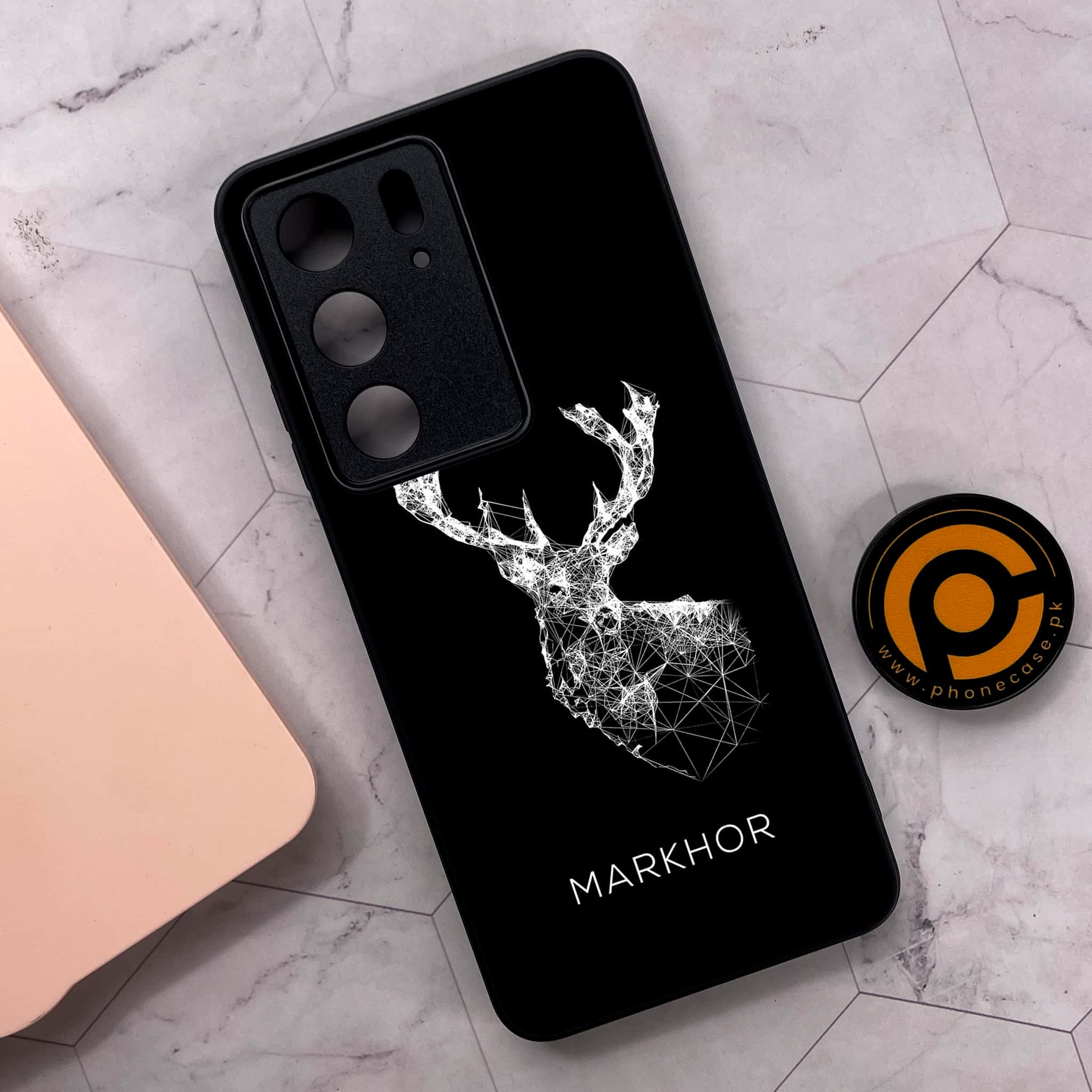 Realme C75x 4G - Markhor Series - Premium Metal Printed soft Bumper shock Proof Case