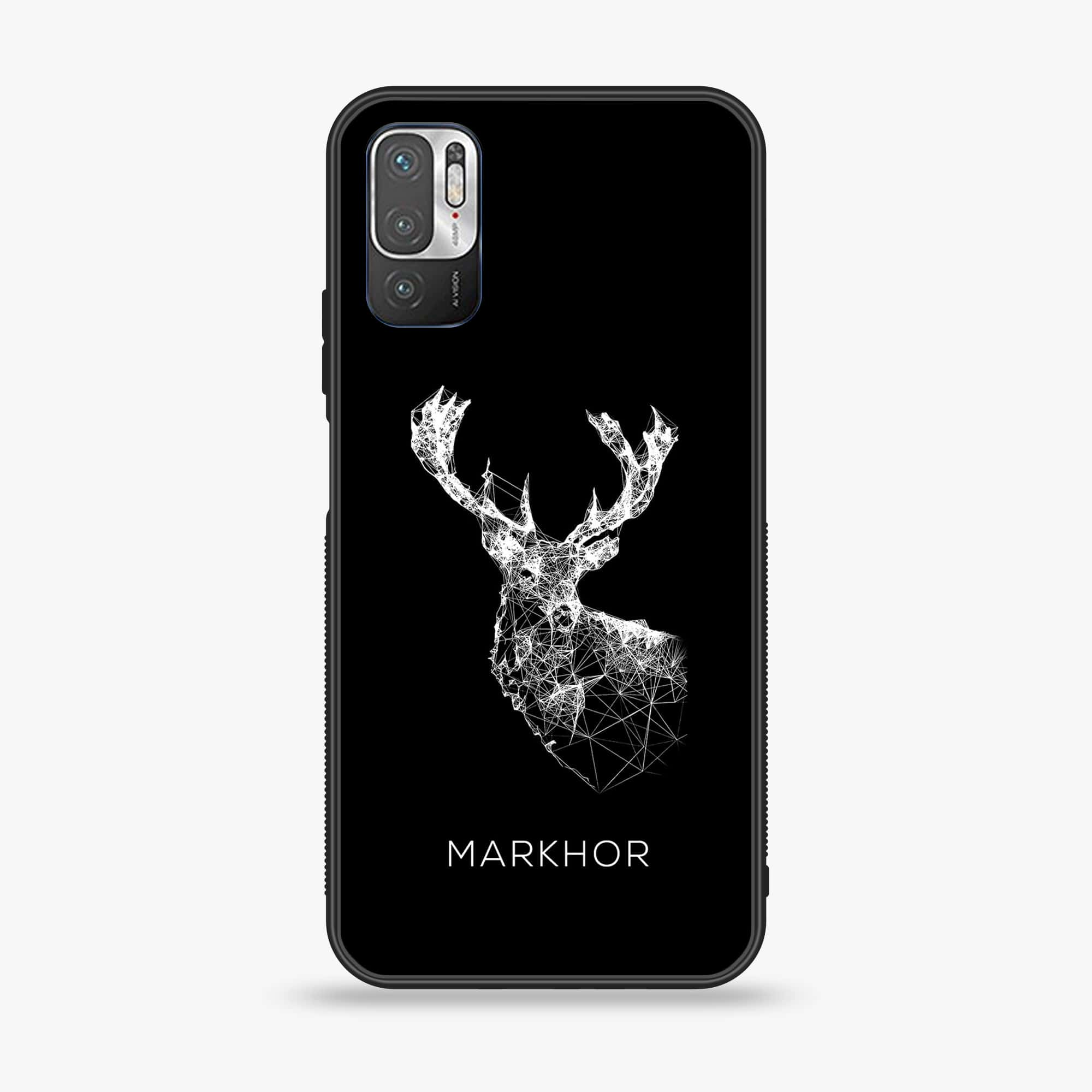 Xiaomi Redmi Note 10 5G - Markhor Series - Premium Printed Glass soft Bumper shock Proof Case