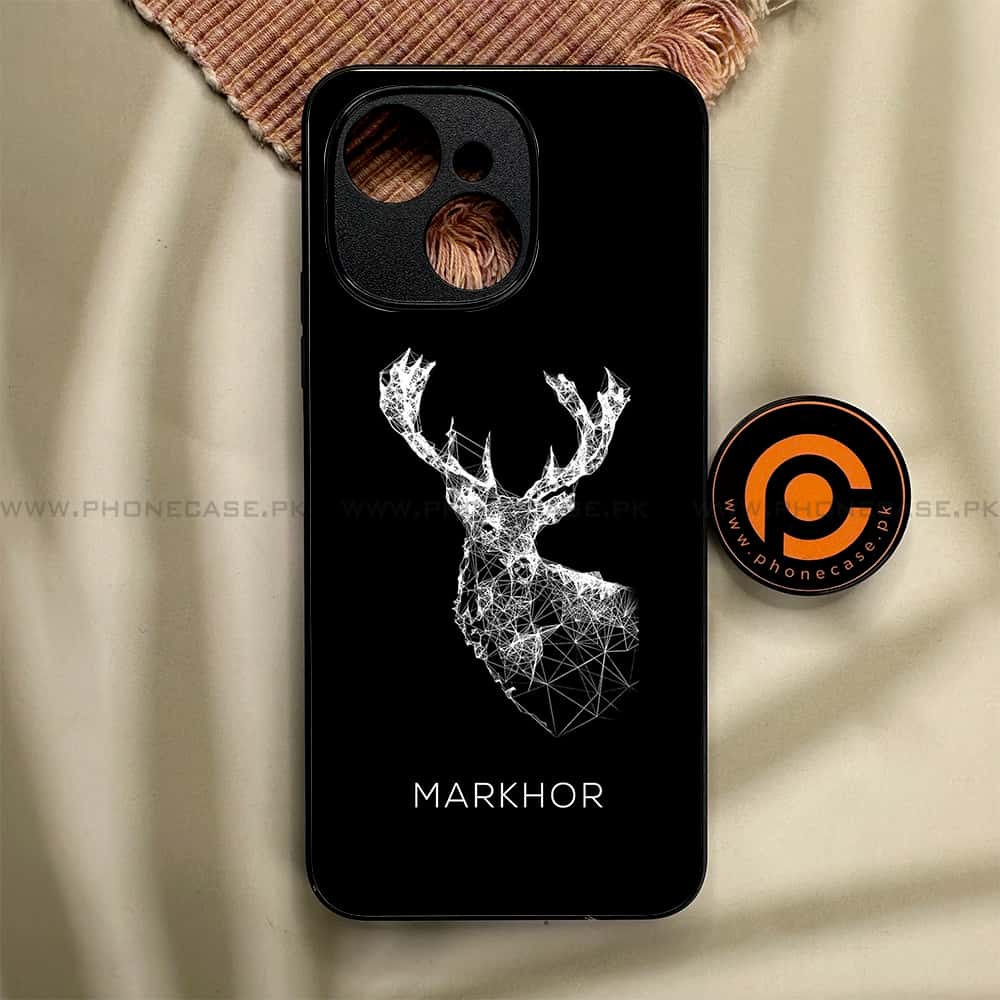 Tecno Spark 40C - Markhor Series - Premium Metal Printed soft Bumper shock Proof Case