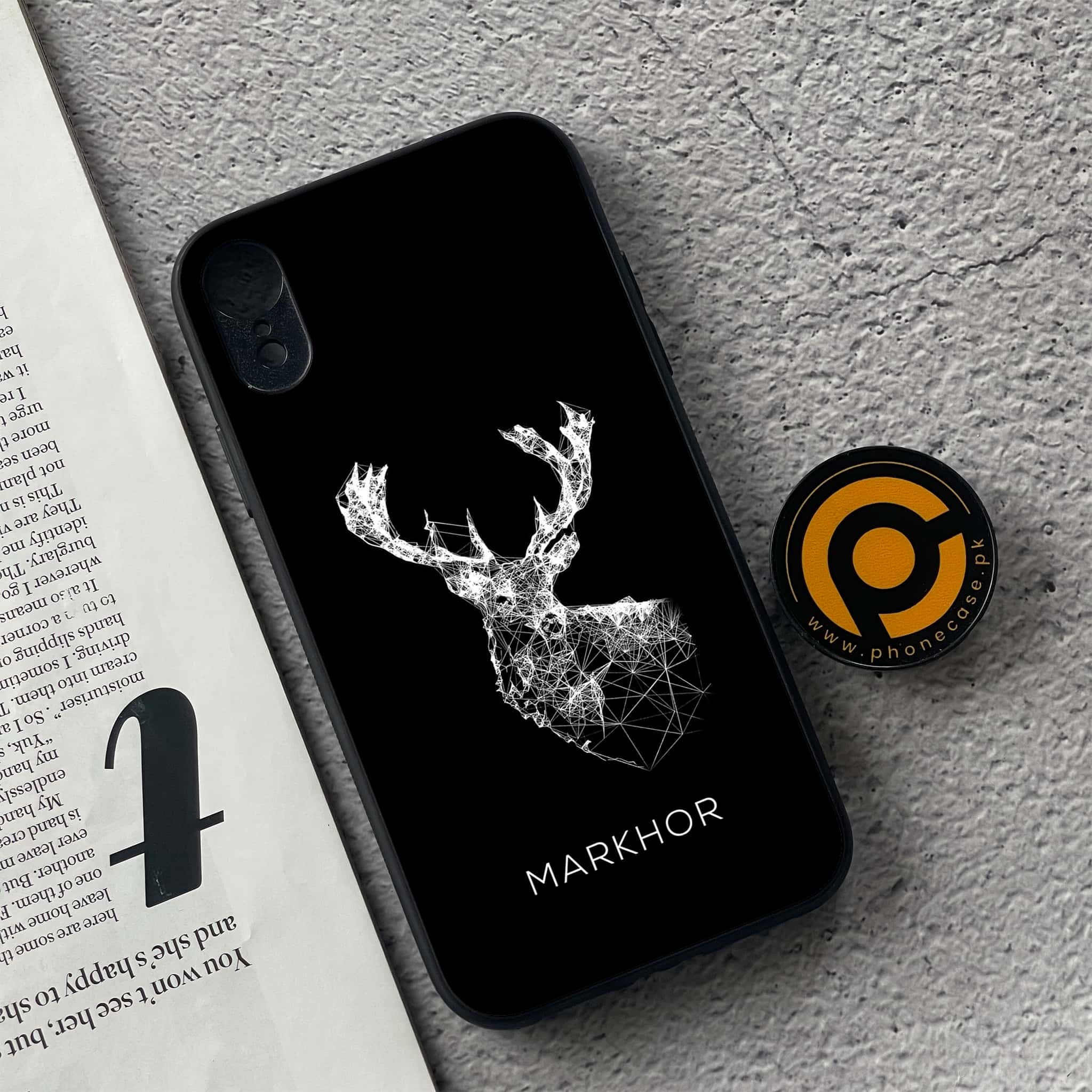 iPhone XR - Markhor Series - Premium Metal Printed soft Bumper shock Proof Case