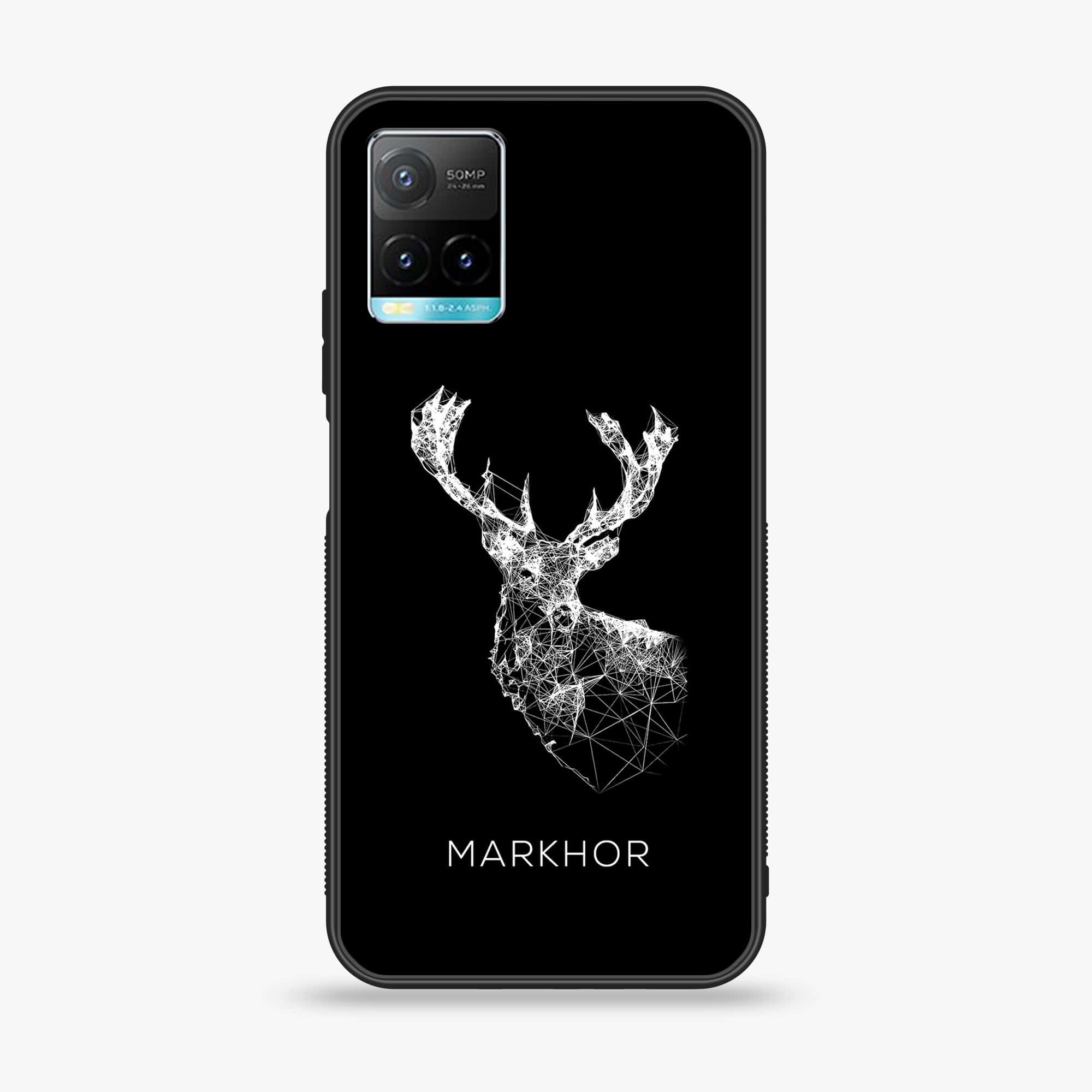 Vivo Y33T Markhor Series  Premium Printed Glass soft Bumper shock Proof Case